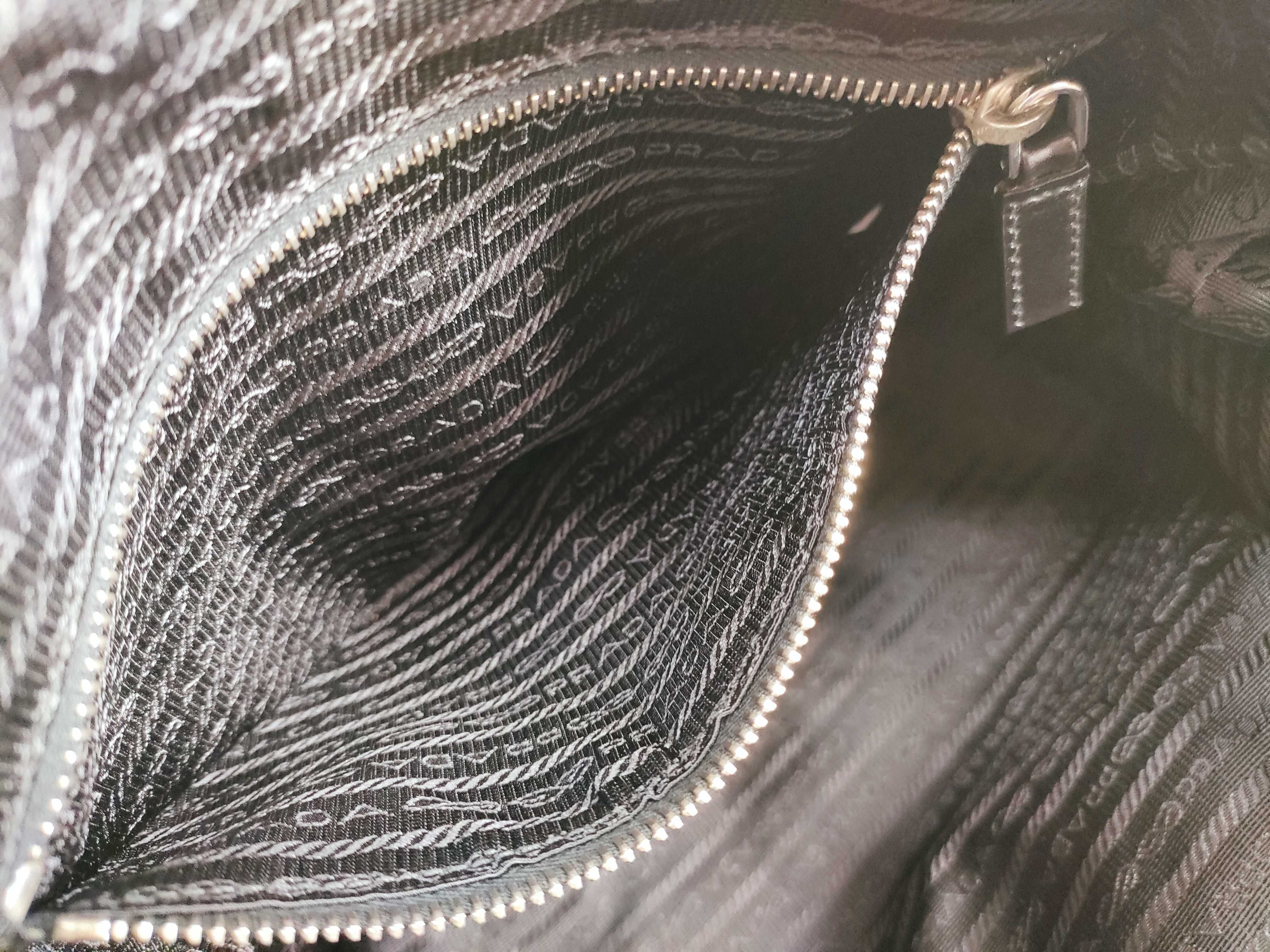 Nylon Prada Nylon Triangle Logo Tote Bag — view 12