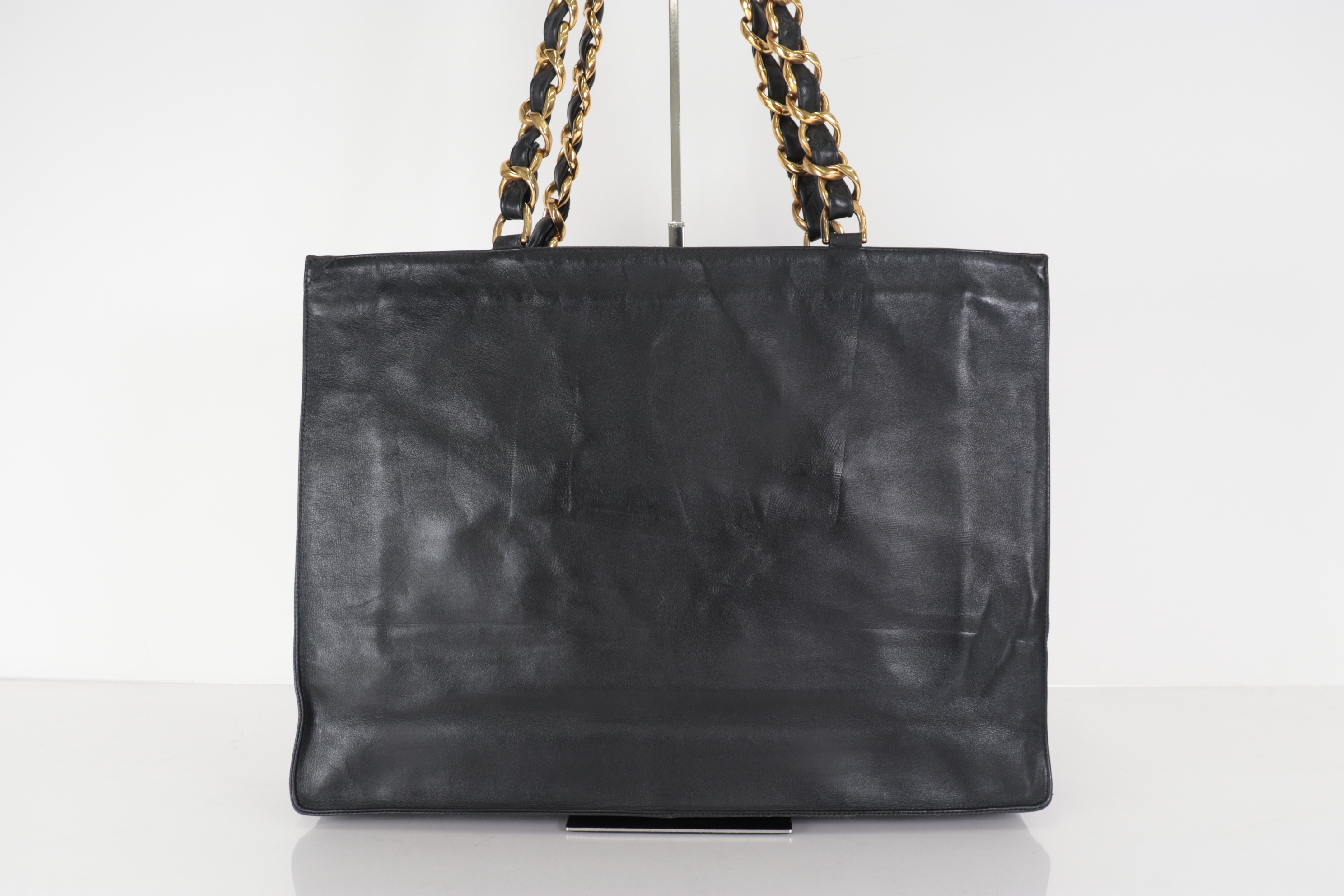 Large Coco Lamb Chain Tote Bag — view 3