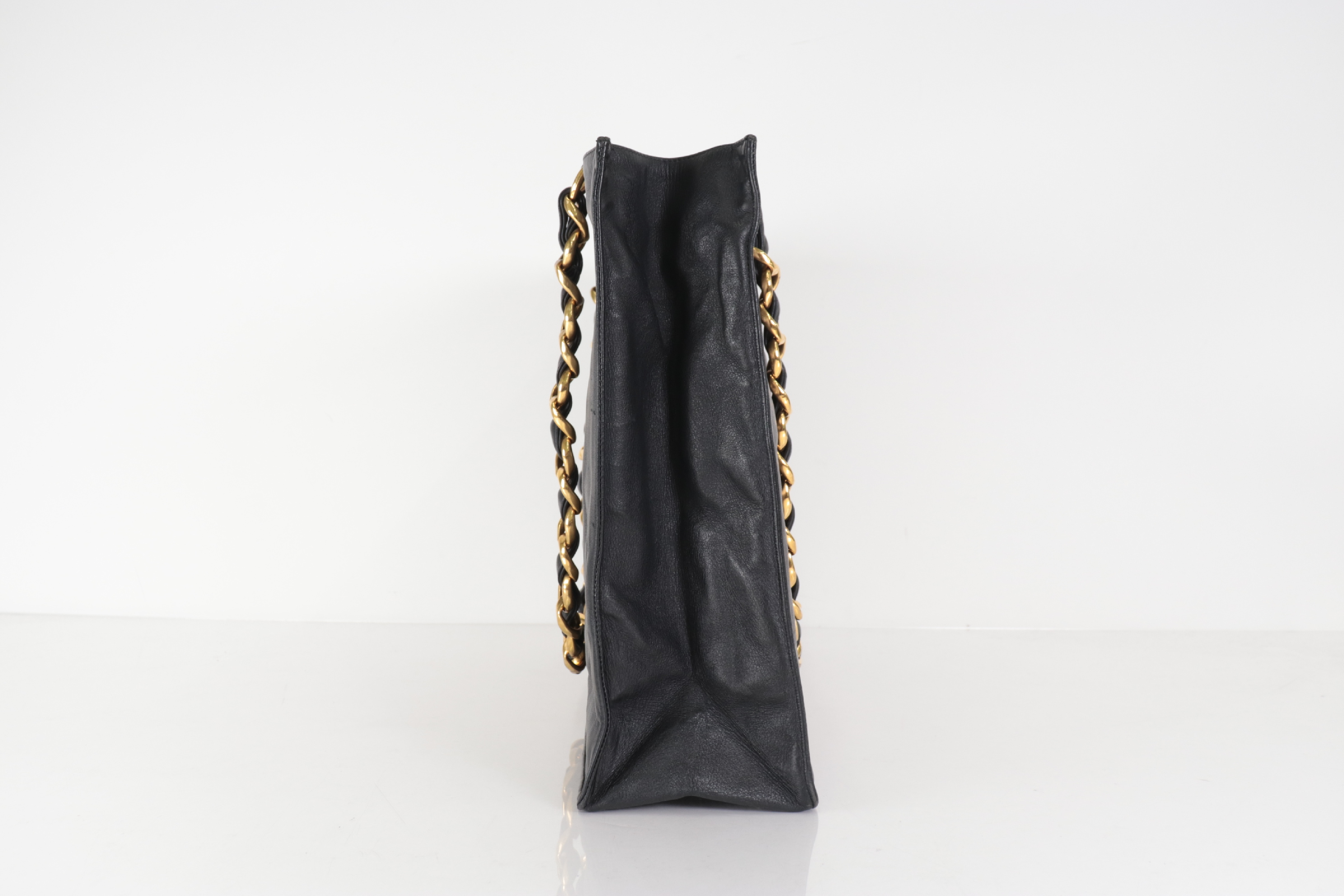 Large Coco Lamb Chain Tote Bag — view 4
