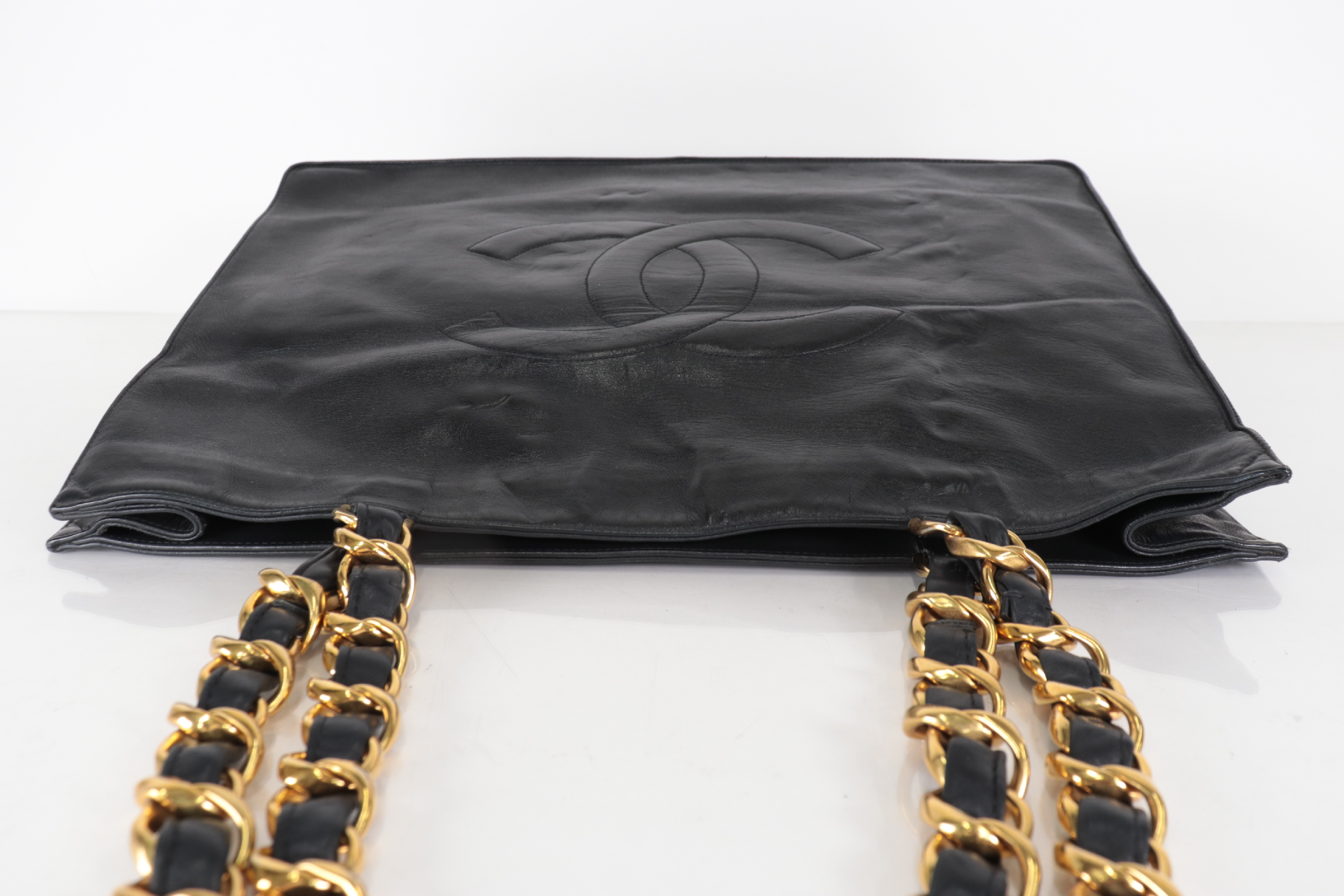 Large Coco Lamb Chain Tote Bag — view 6