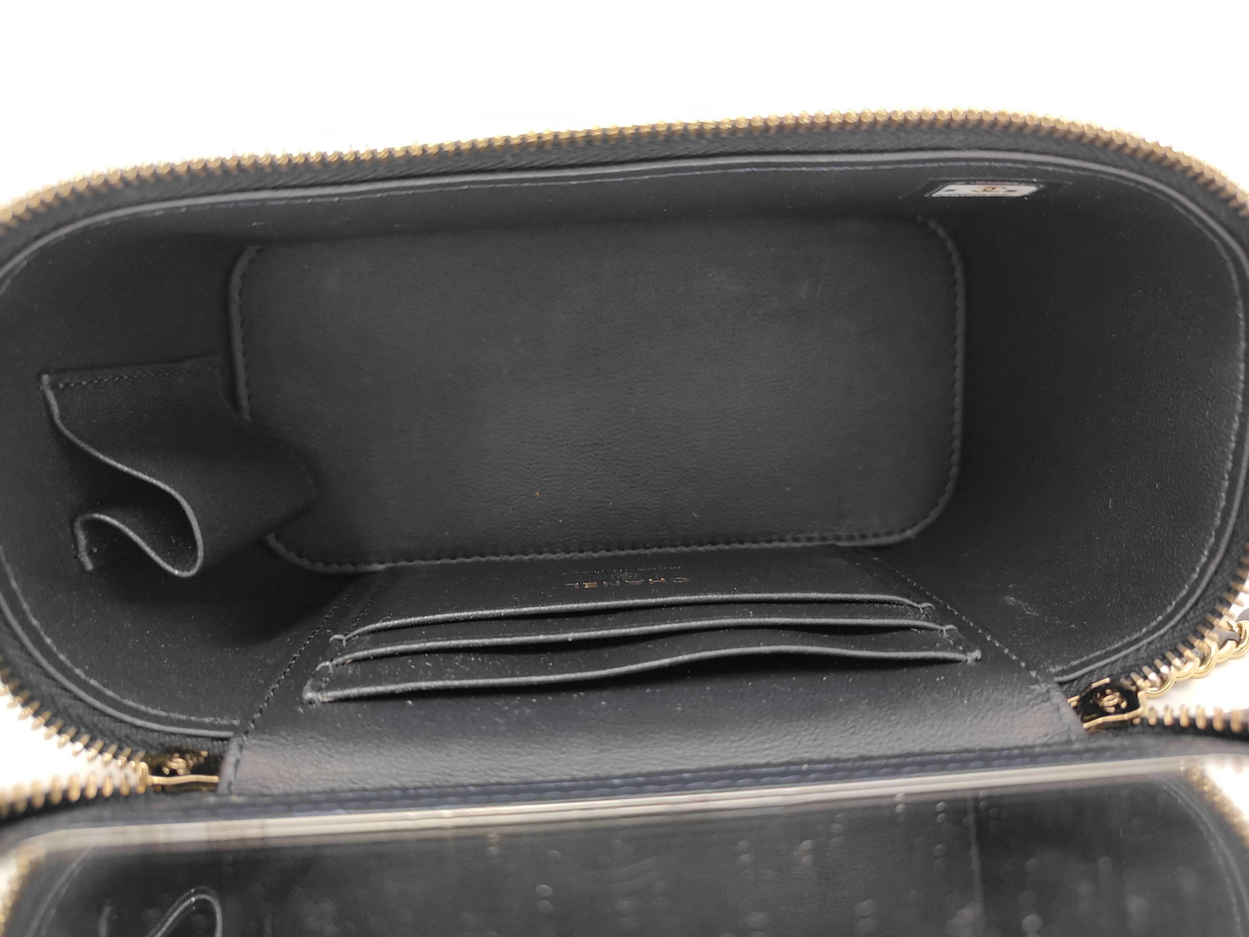 Check Pattern Chain Shoulder Bag, Tweed, Navy x Gray, Gold Hardware Shoulder Bag — view 8