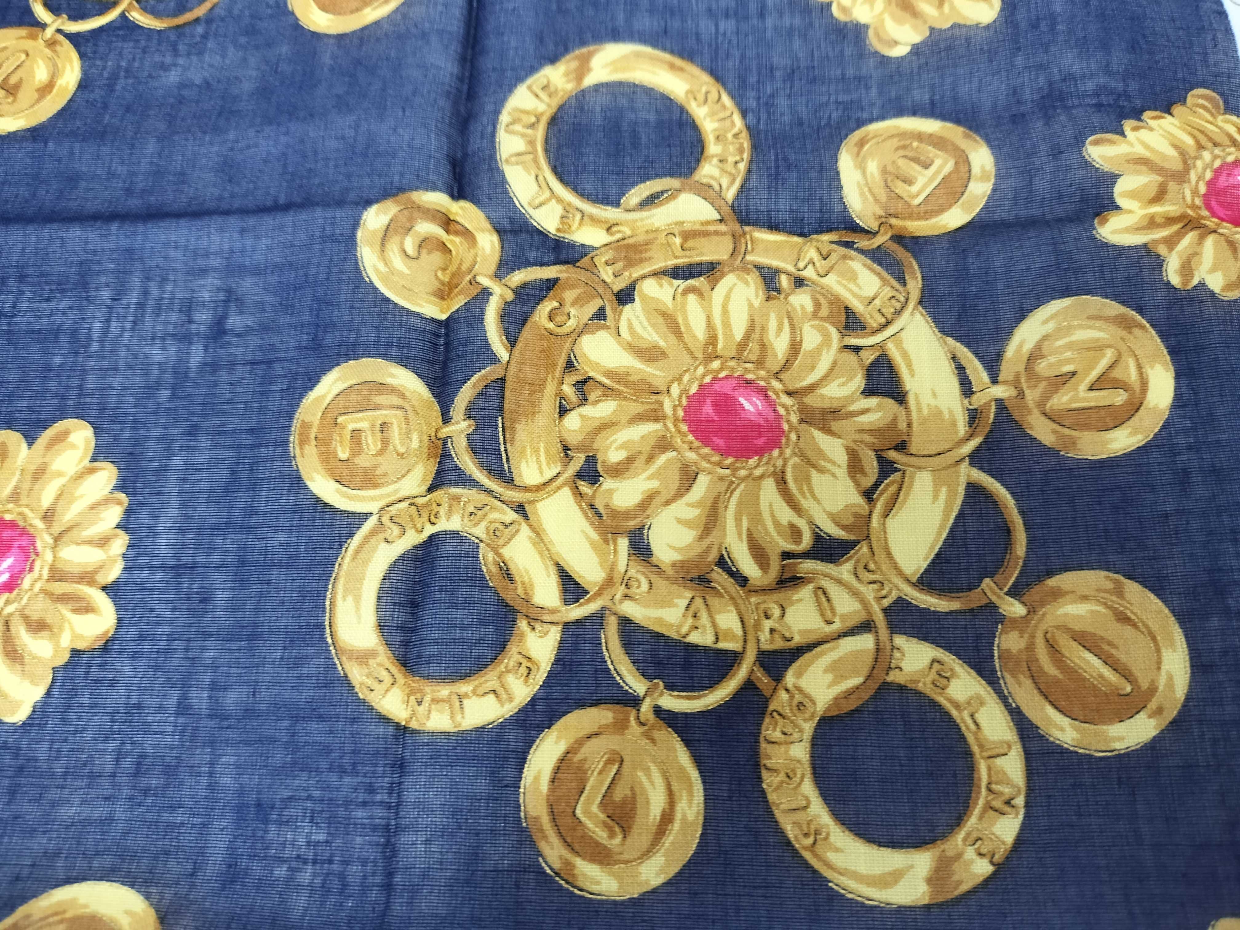CELINE Handkerchief Scarf with Sticker, Accessory Pattern, Other Accessories — view 4