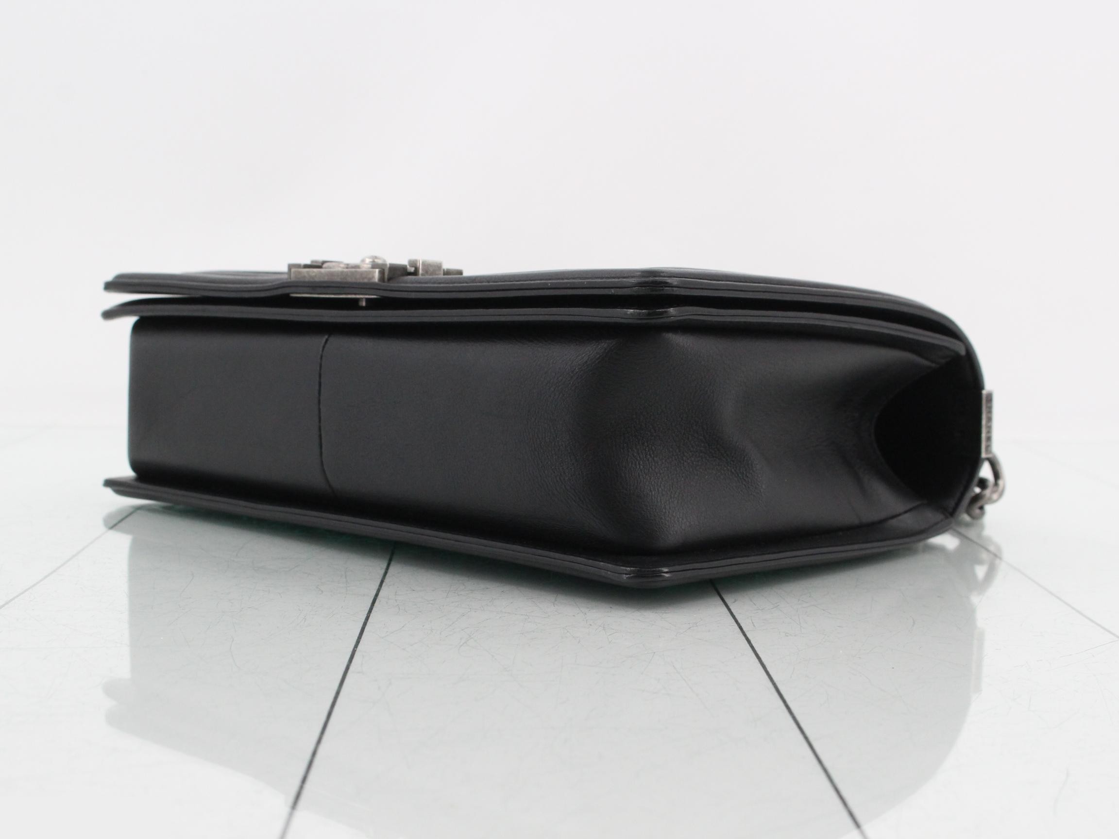 Boy Chanel Calfskin Wild Stitch Shoulder Bag — view 6