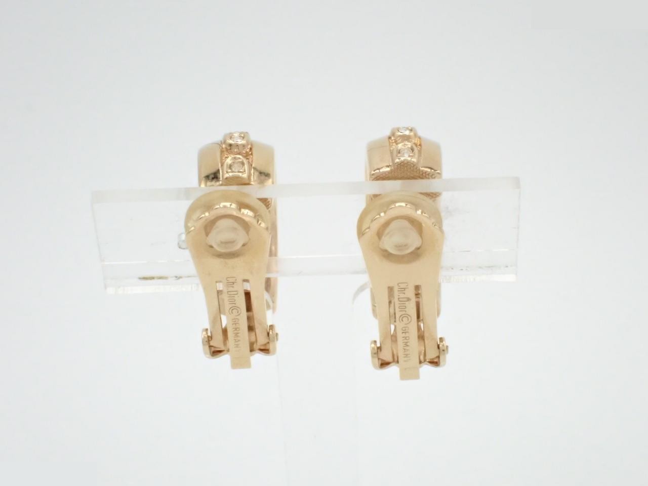 Rhinestone earrings — view 2
