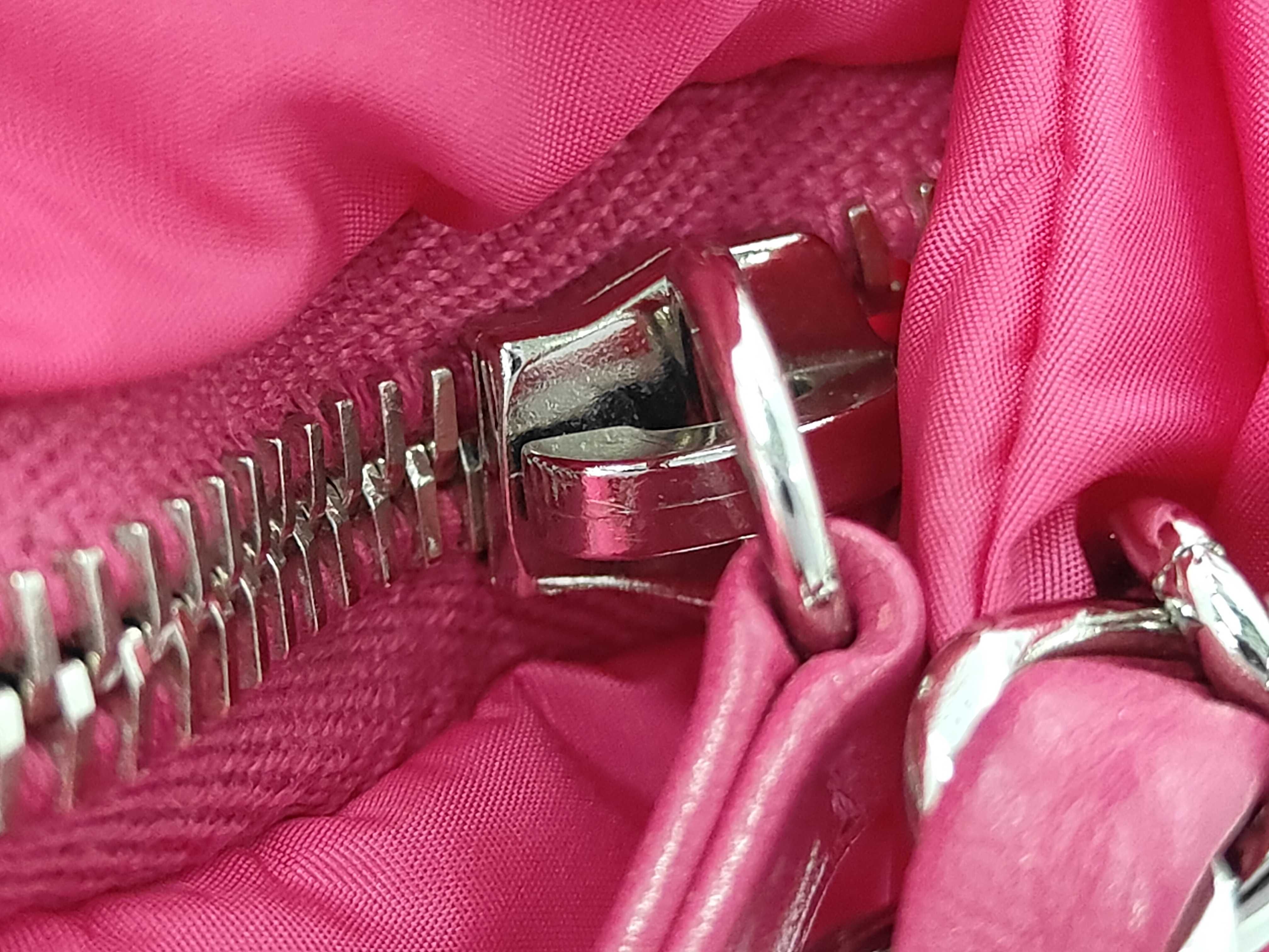 Mademoiselle Nylon Shoulder Bag with Silver Hardware (Serial Number 16) — view 9