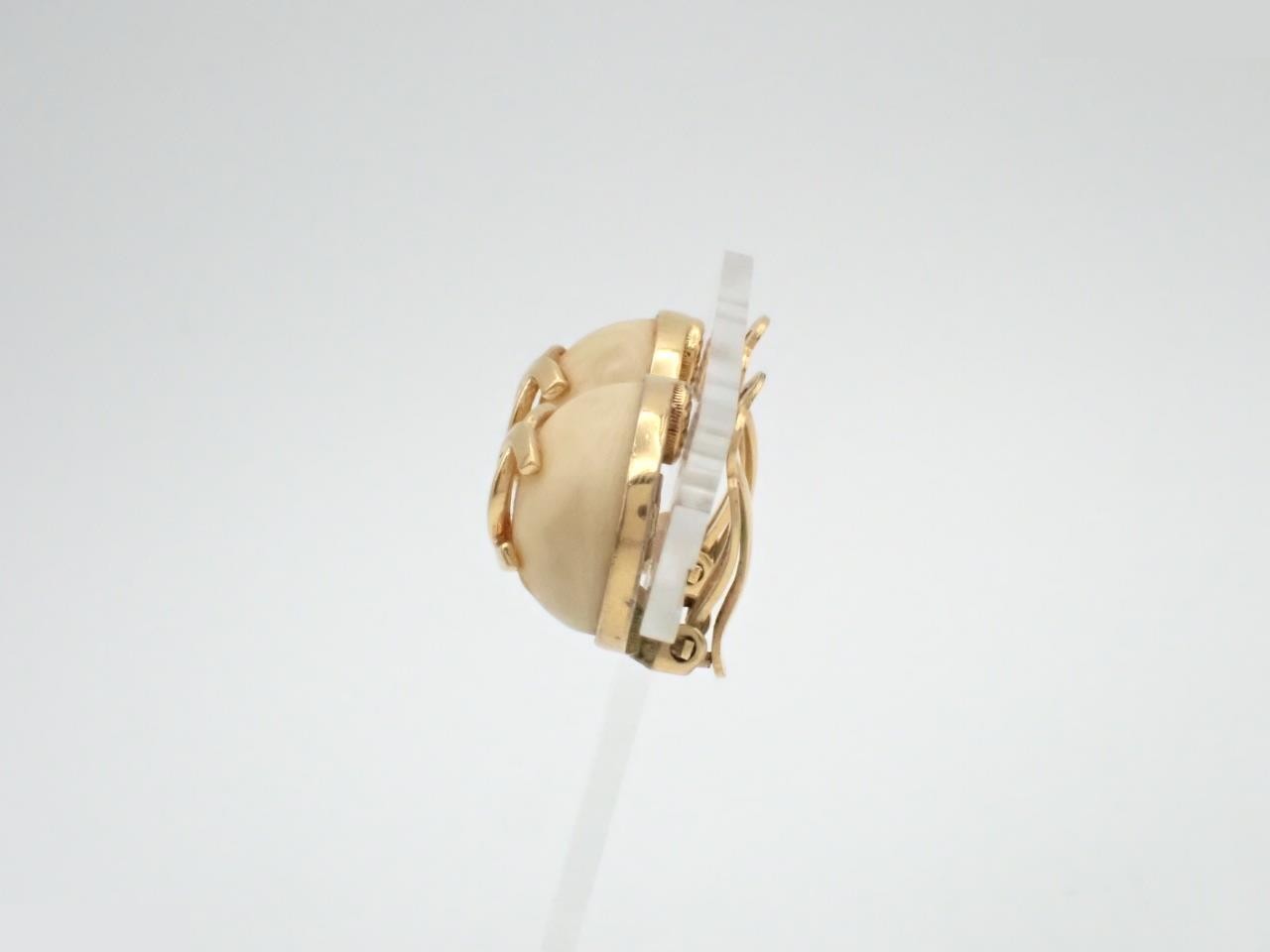 Earrings, Coco Mark, White — view 3