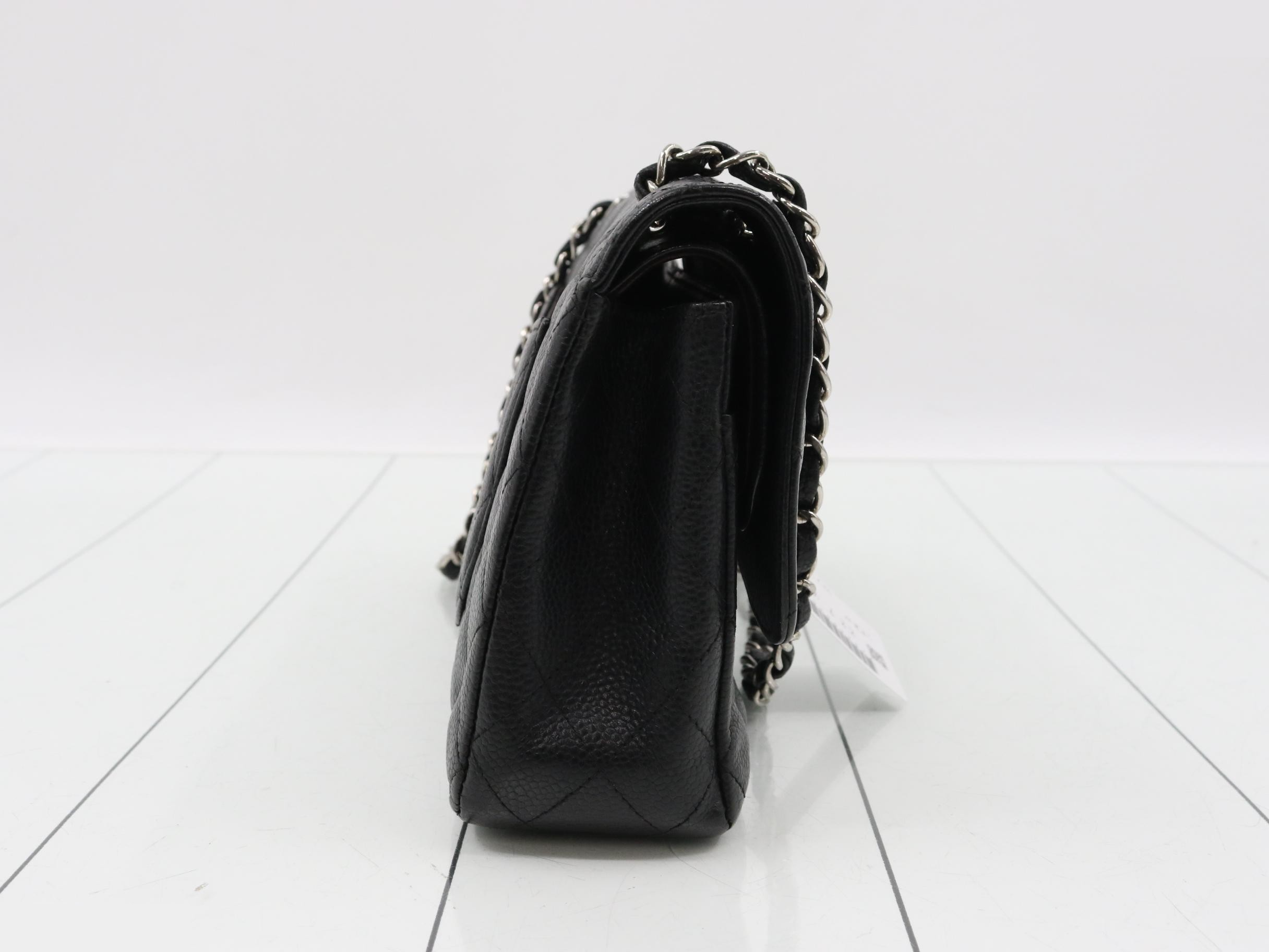 Double flap 25 caviar chain shoulder bag (with seal) — view 4
