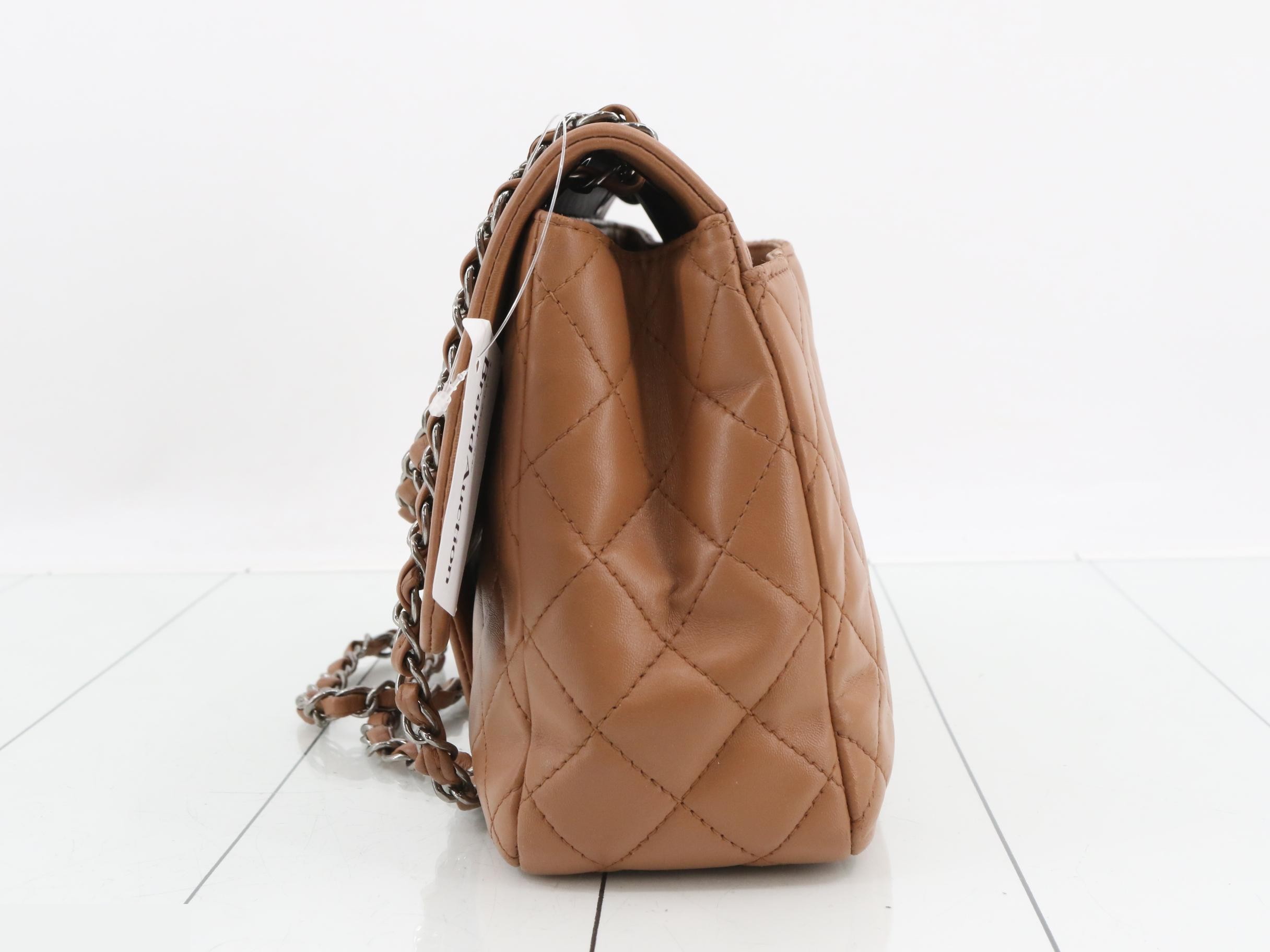 Matelassé Lambskin Chain Shoulder Bag (with original seal) — view 3