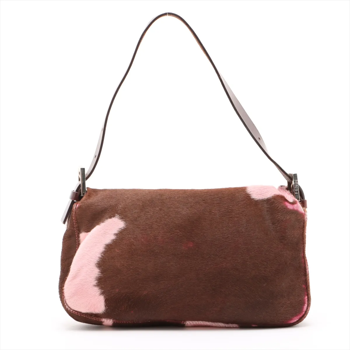 Mamma Bucket Harako x Leather Shoulder Bag Pink x Brown 26424 — view 2