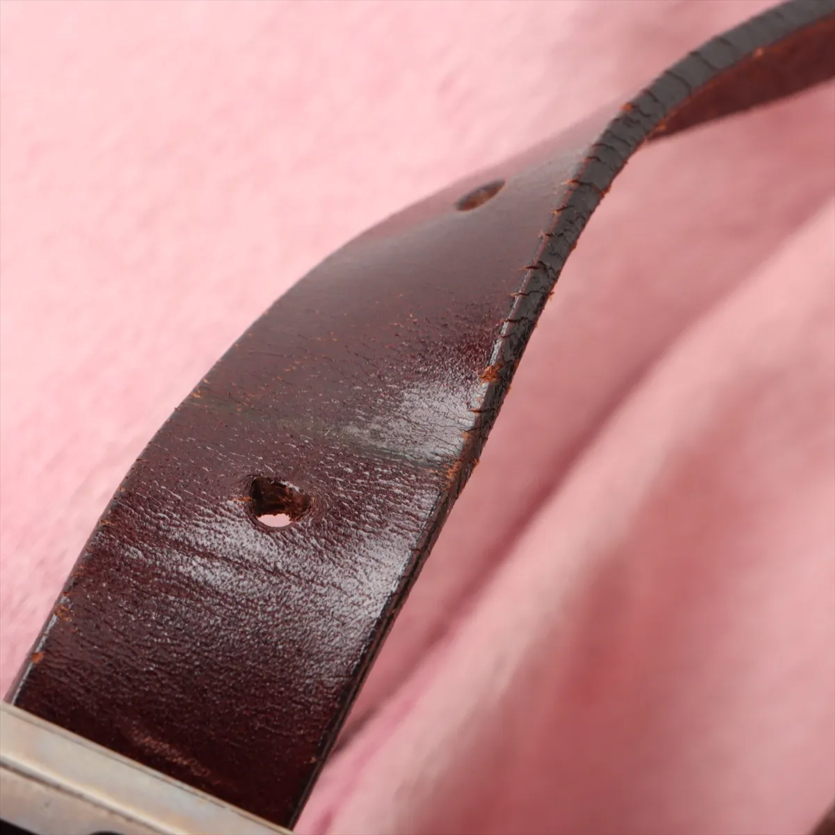 Mamma Bucket Harako x Leather Shoulder Bag Pink x Brown 26424 — view 10