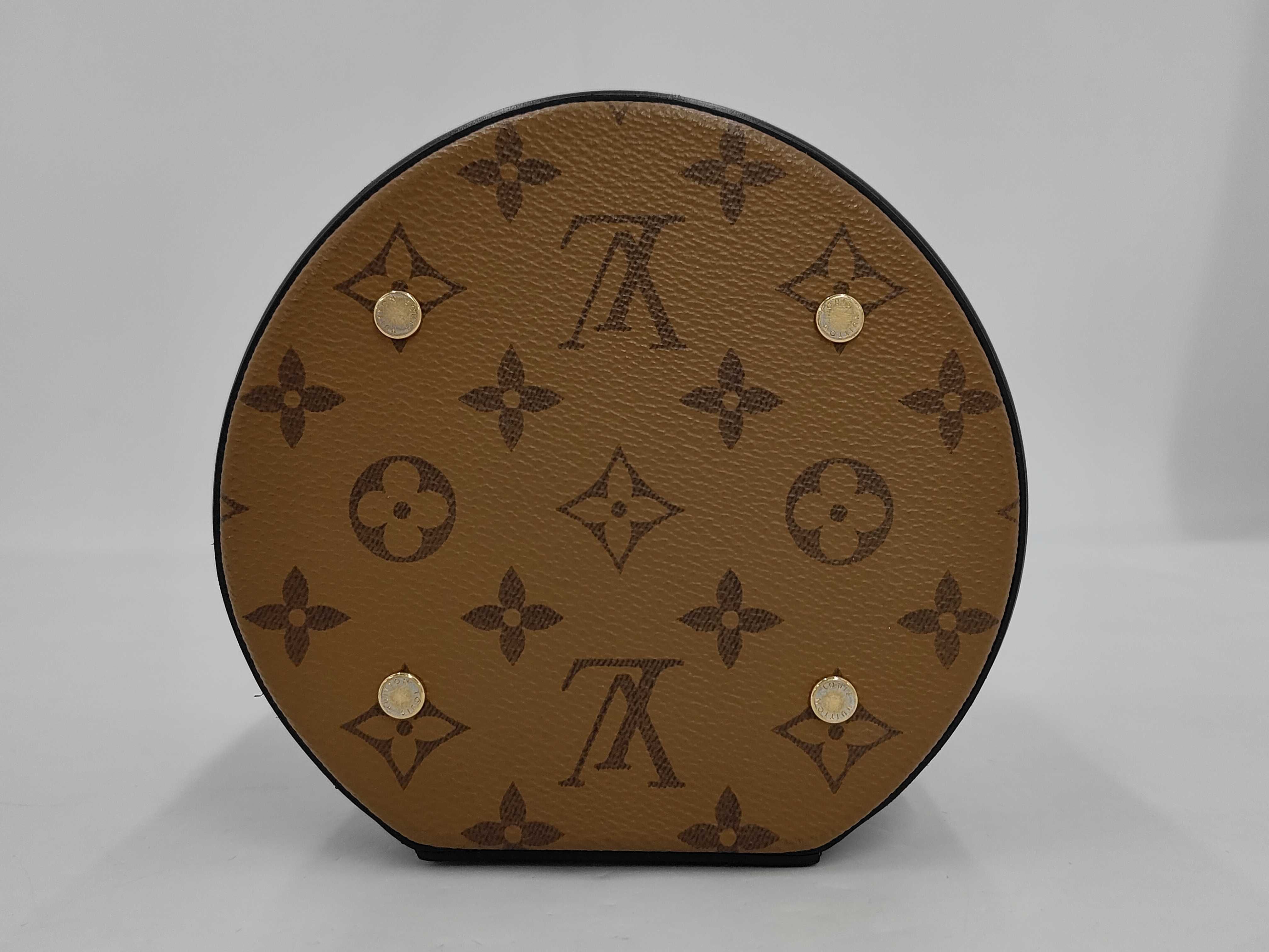 LV Cannes Caramel-colored Monogram Coated Canvas x Calfskin Bucket Bag Handbag — view 3