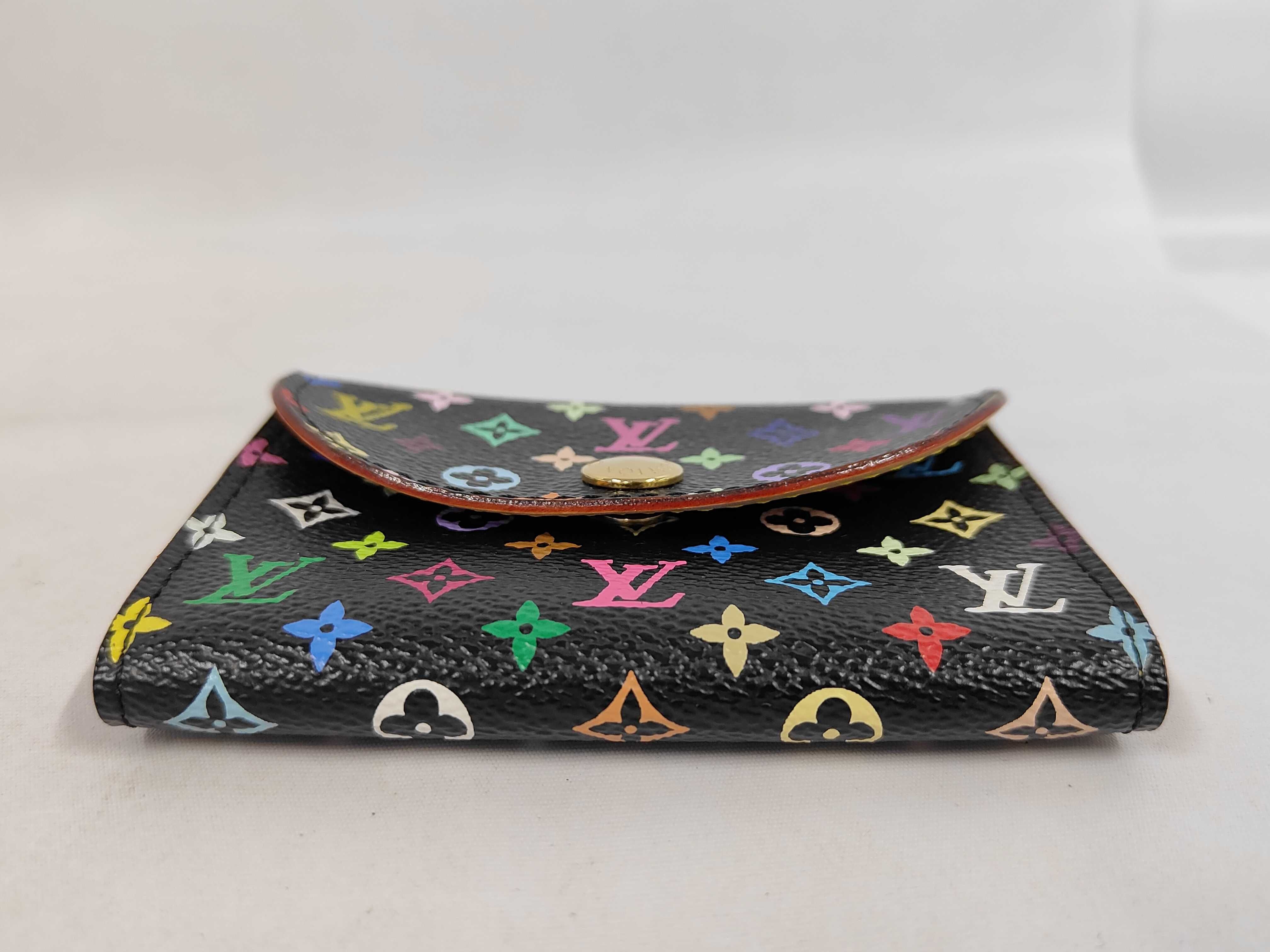 Monogram Multicolor Vuitton Monogram Multicolor Enveloppe Carte de Visite M66561 Card Case CA0088 Wallet — view 4