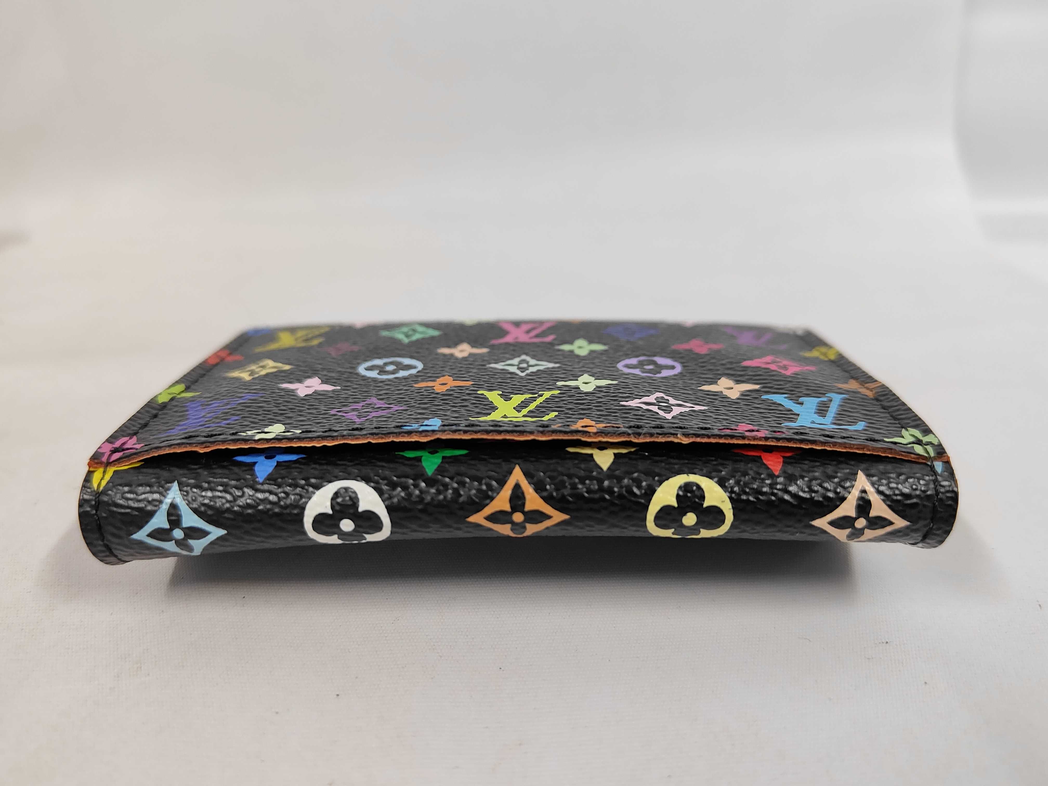 Monogram Multicolor Vuitton Monogram Multicolor Enveloppe Carte de Visite M66561 Card Case CA0088 Wallet — view 5