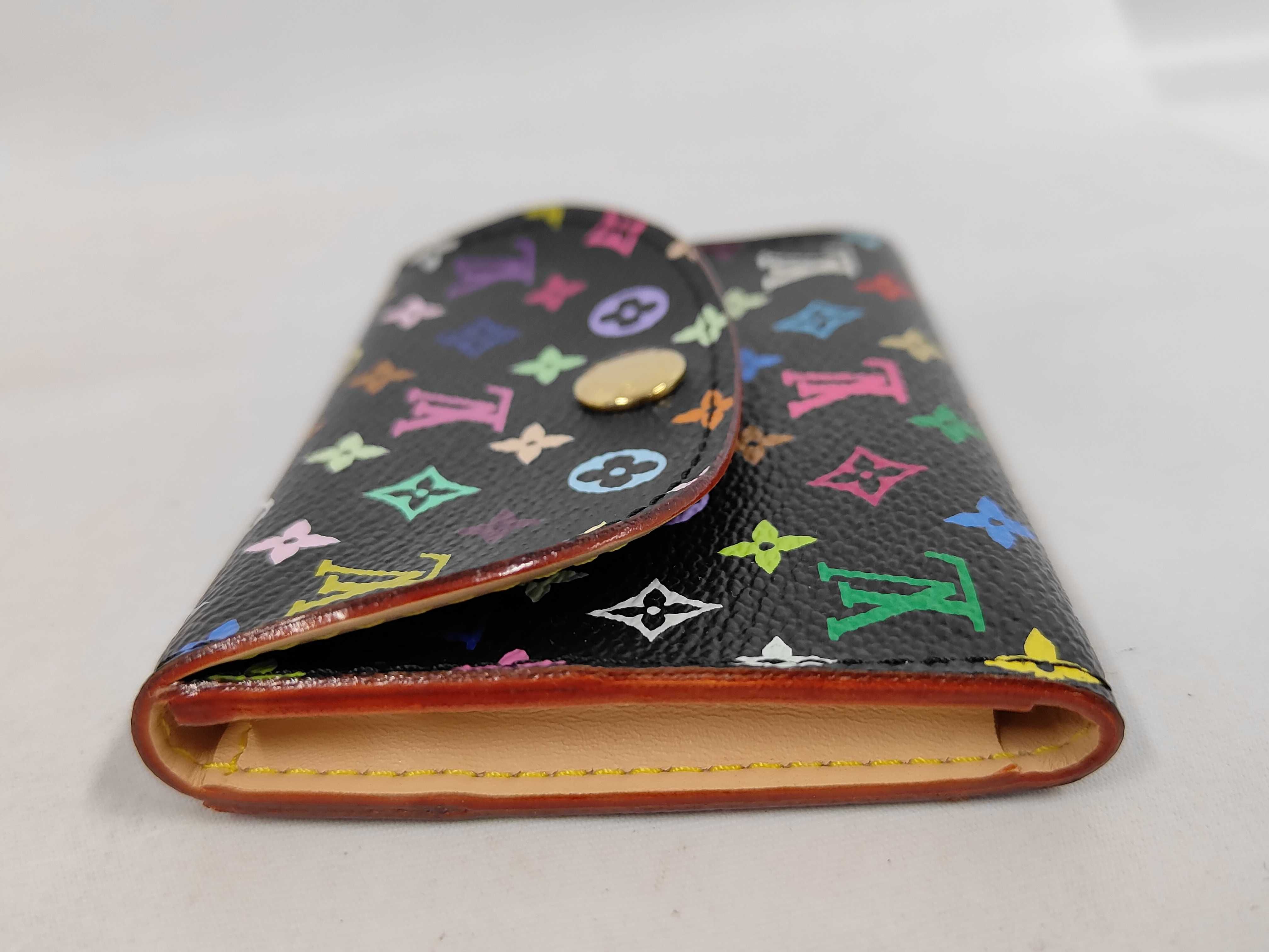 Monogram Multicolor Vuitton Monogram Multicolor Enveloppe Carte de Visite M66561 Card Case CA0088 Wallet — view 6