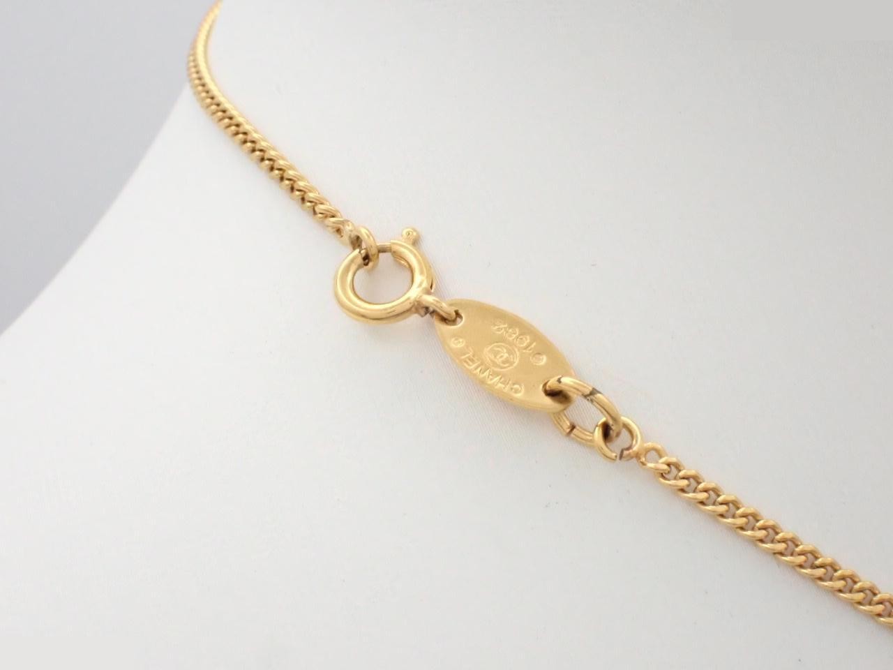 Logo Pearl Circle Necklace 3765 — view 2