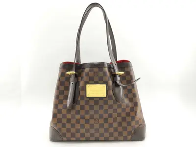 Damier Hampstead MM N51204 Brown Tote Bag (Serial number unclear)