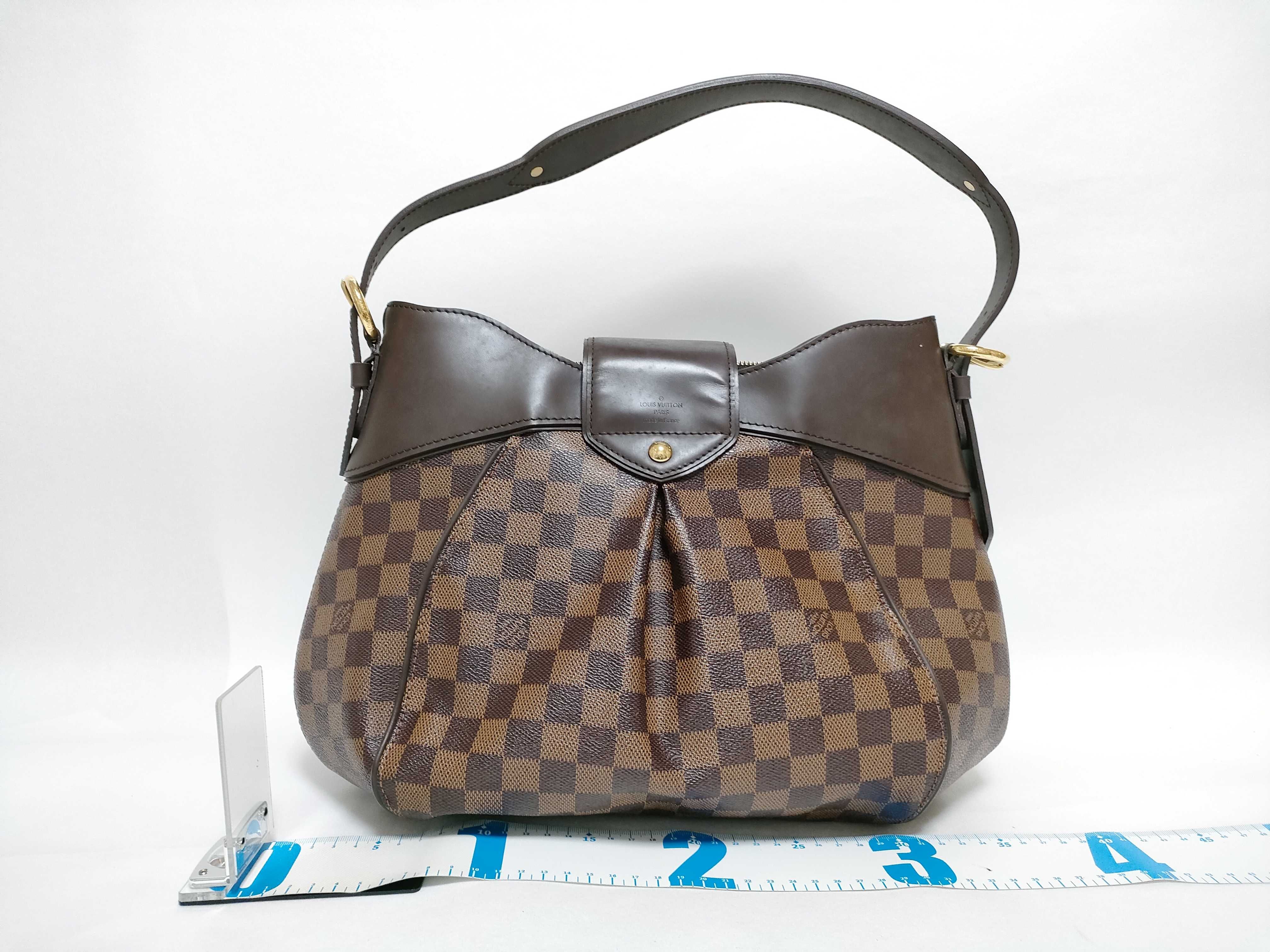 Damier Sistina MM N41541 VI1089 Brown Shoulder Bag — view 2