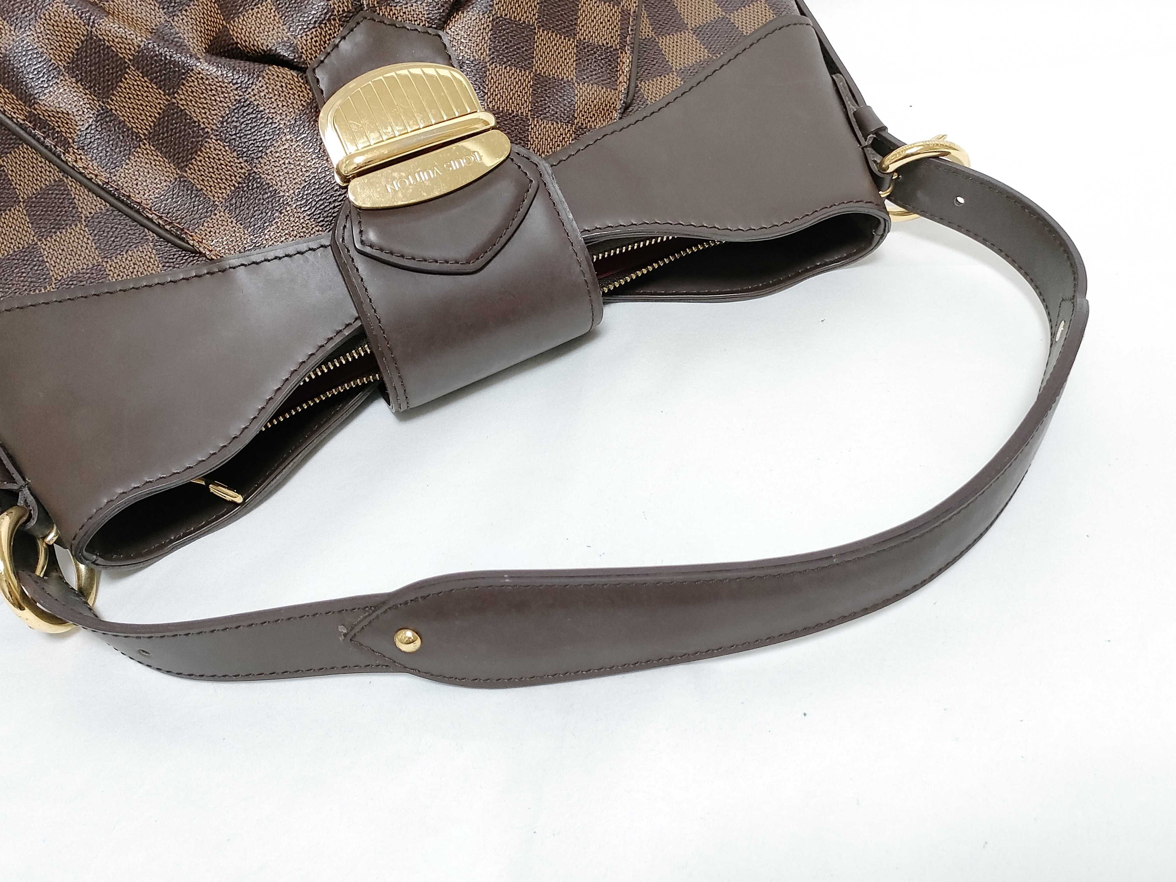 Damier Sistina MM N41541 VI1089 Brown Shoulder Bag — view 3