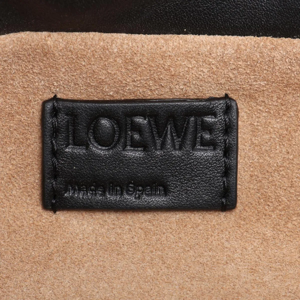 Flamenco Clutch Mini Leather Chain Shoulder Bag, Black — view 7