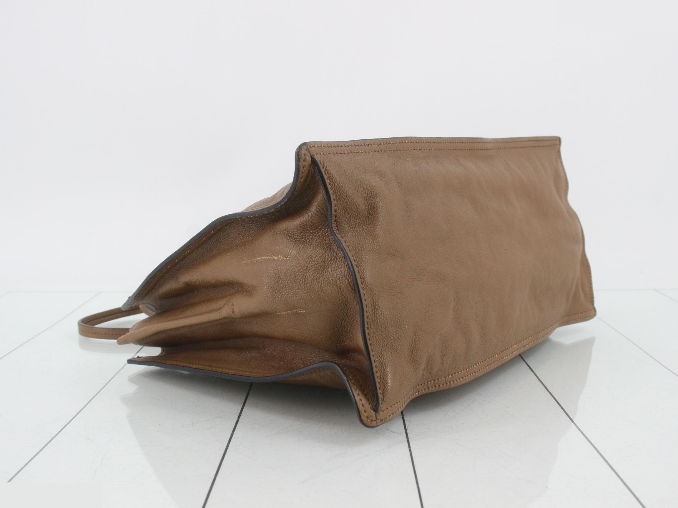 Leather tote bag with clochette — view 5