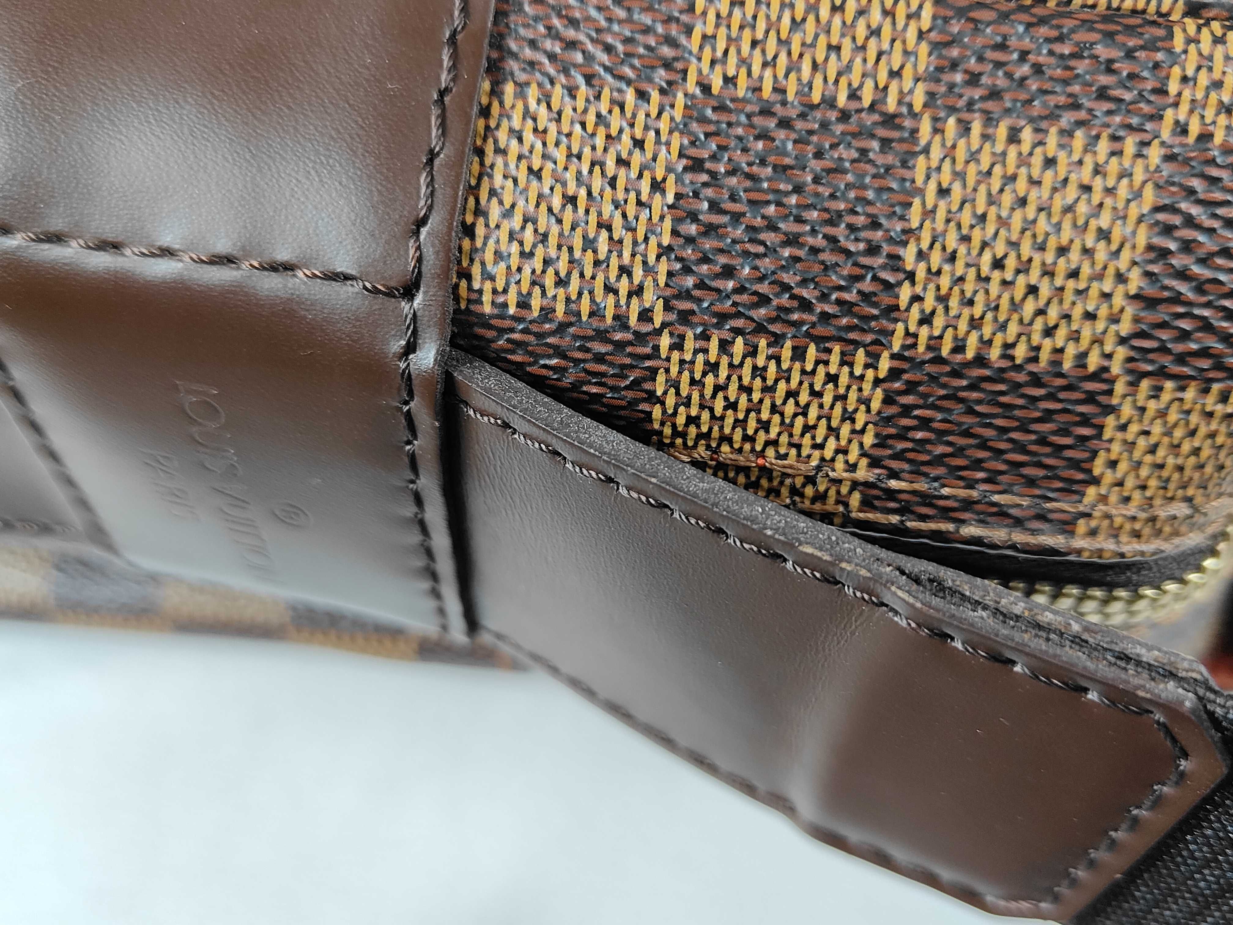 Damier PH- Damier Ebene Canvas Brown Naviglio Messenger Bag M Shoulder Bag — view 5
