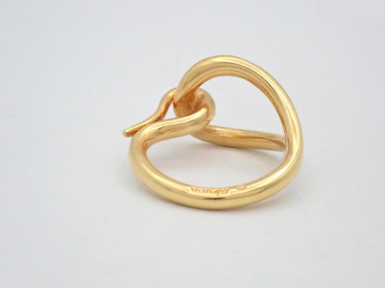 Jumbo Scarf Ring, Gold — view 2