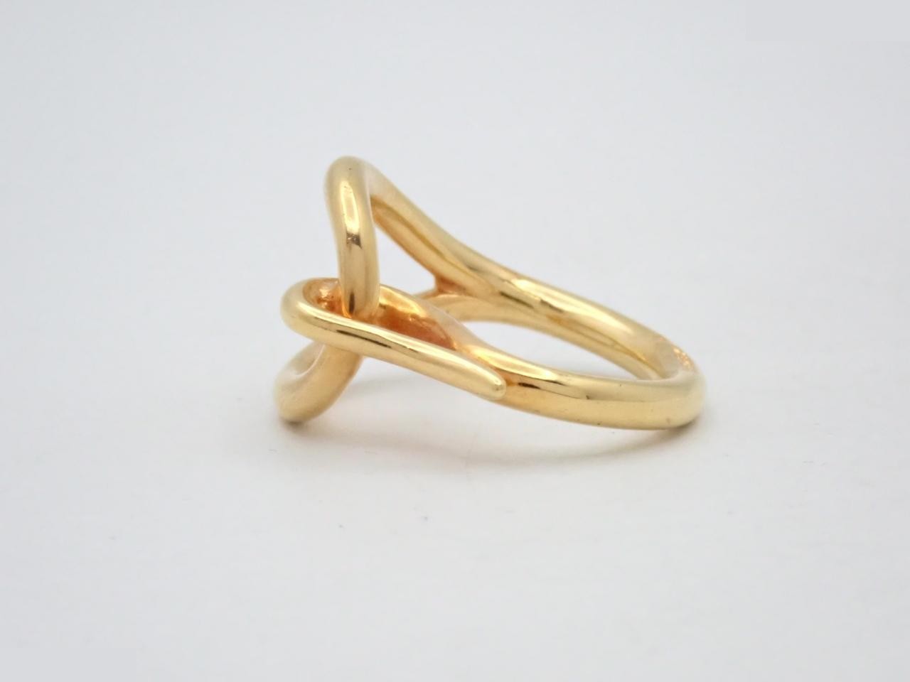 Jumbo Scarf Ring, Gold — view 3