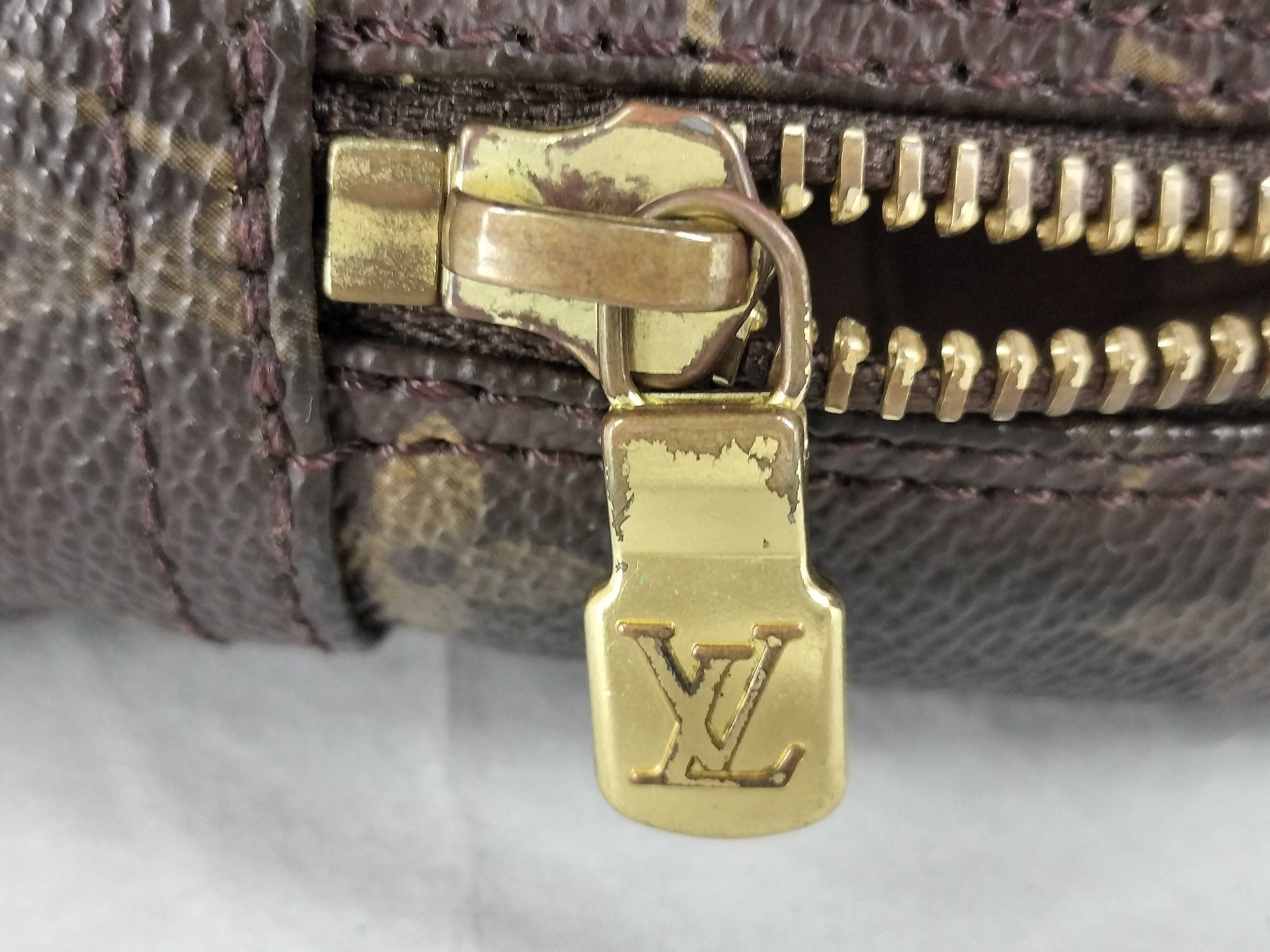 Monogram Louis Vuitton Monogram M47522 Monogram Trousses Toilette 28 Cosmetic Pouch PVC Brown Pouch — view 11