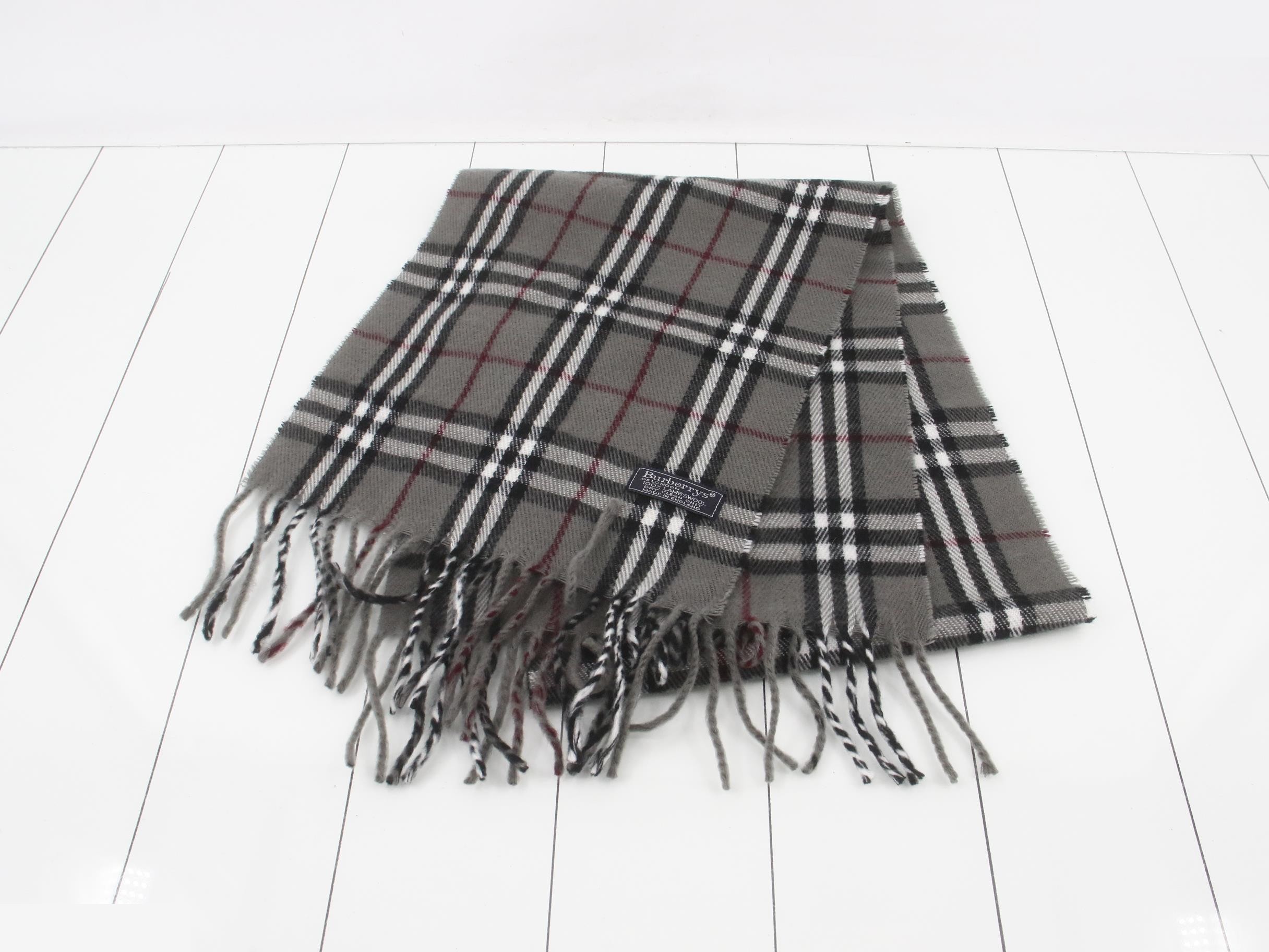 Nova Check Scarf, Gray — view 2