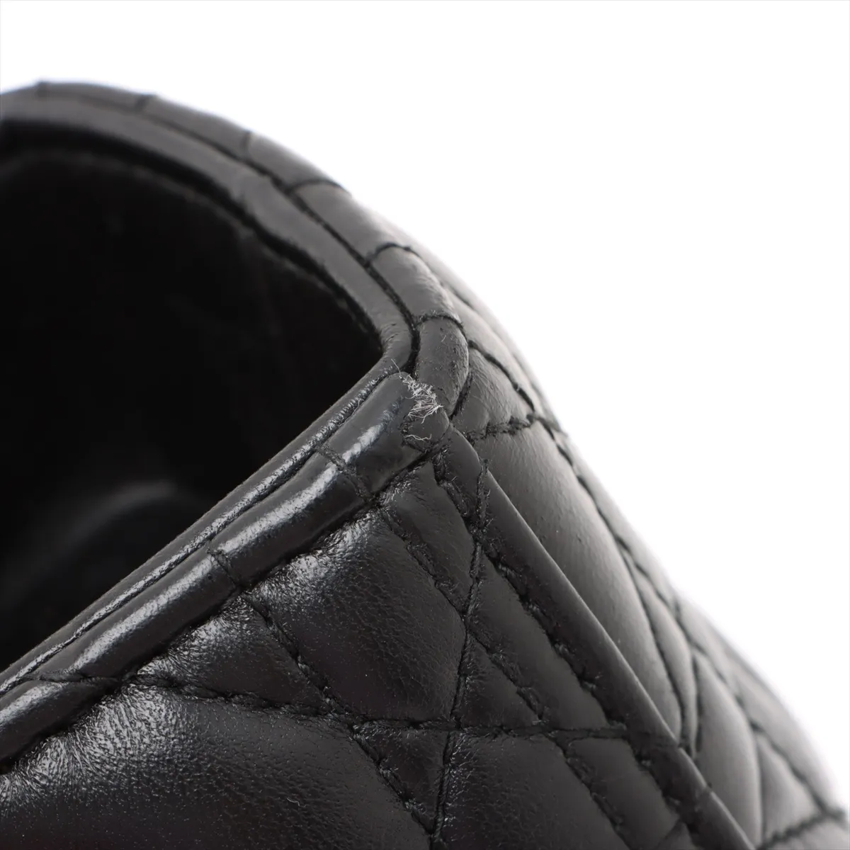 Cannage Lady Dior Leather Handbag Black — view 14