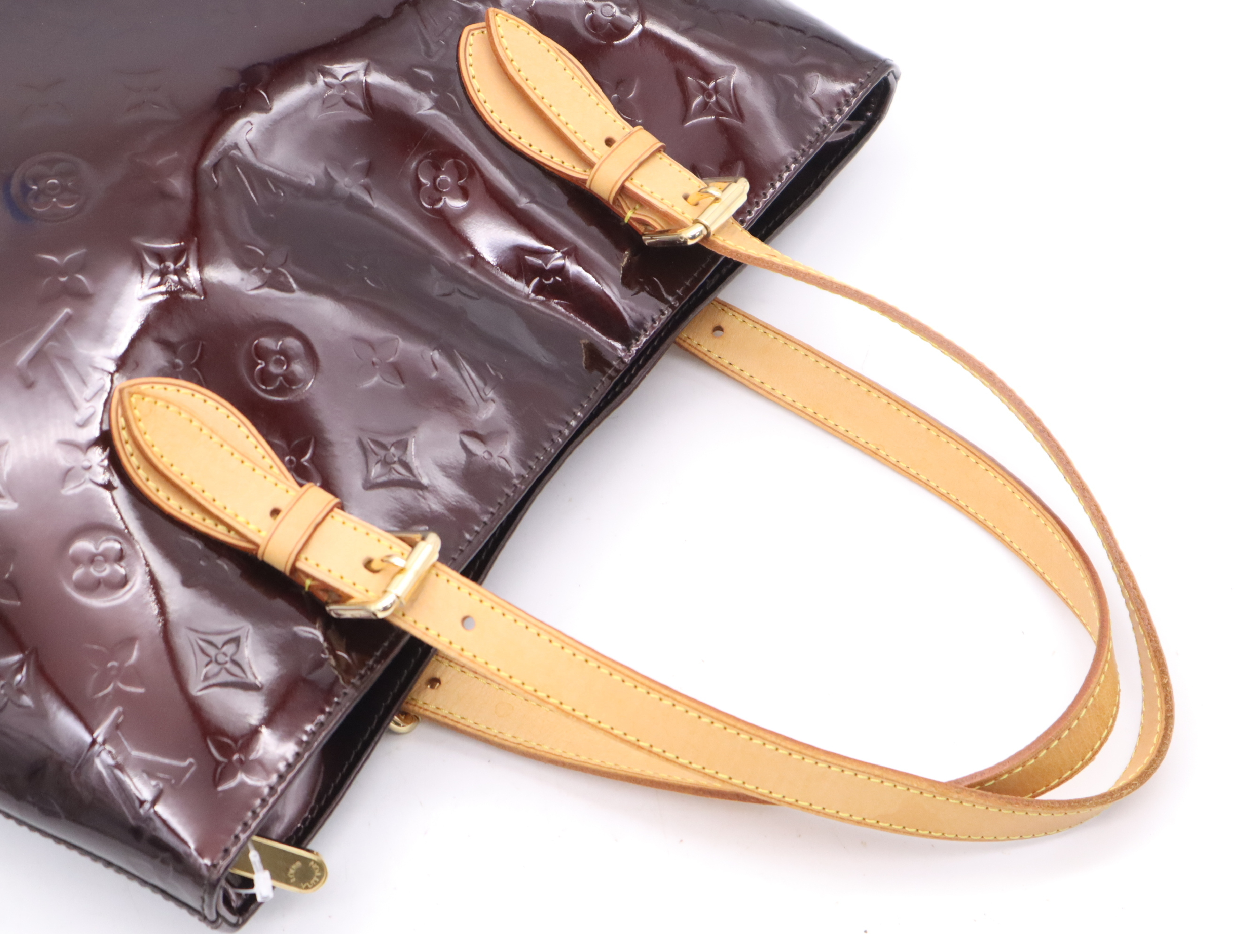M91994 Monogram Vernis Brentwood Amarante Tote Bag — view 6