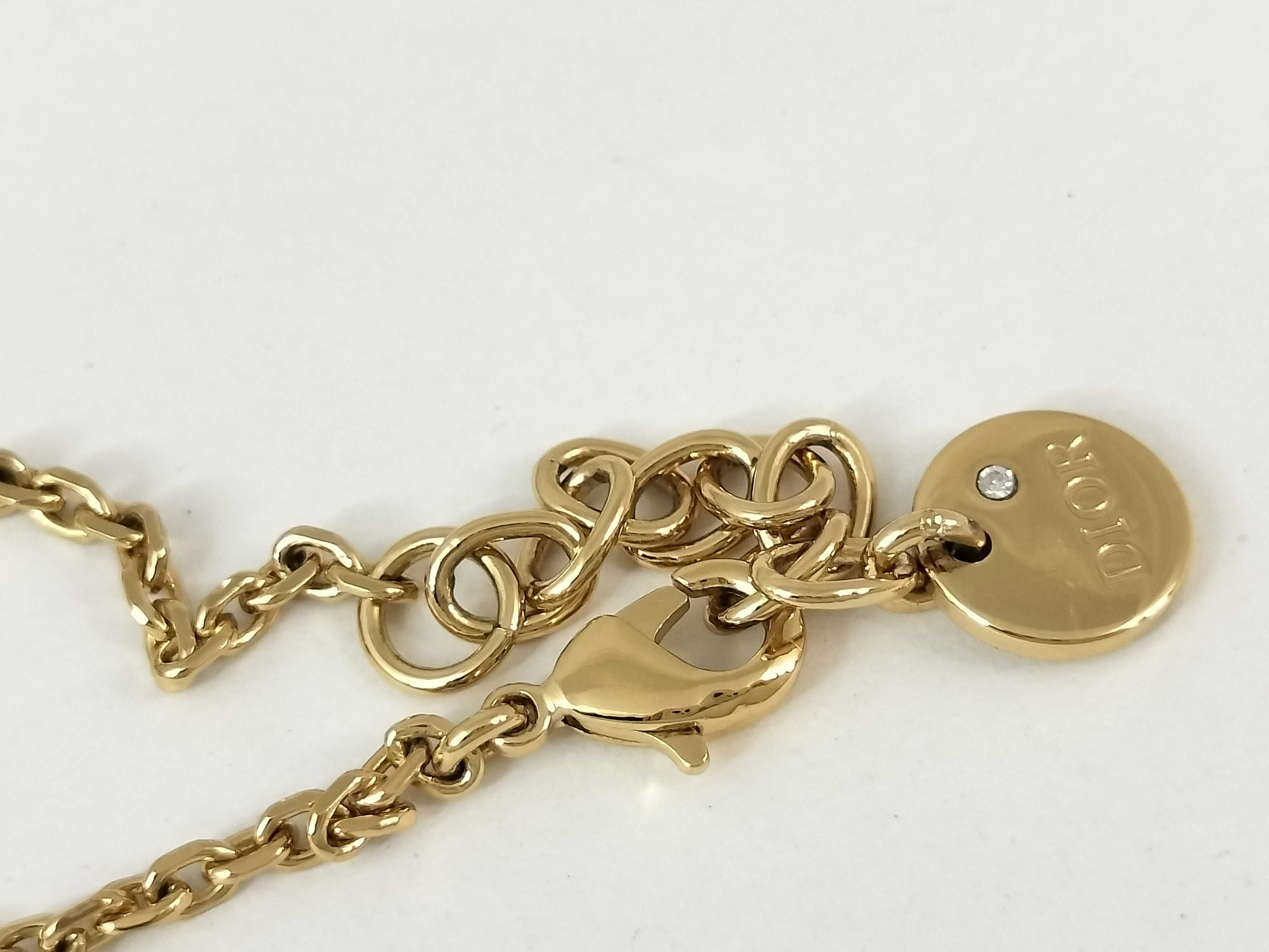 bracelet with rhinestones, comes with box, gold color, bracelet/bangle. — view 2