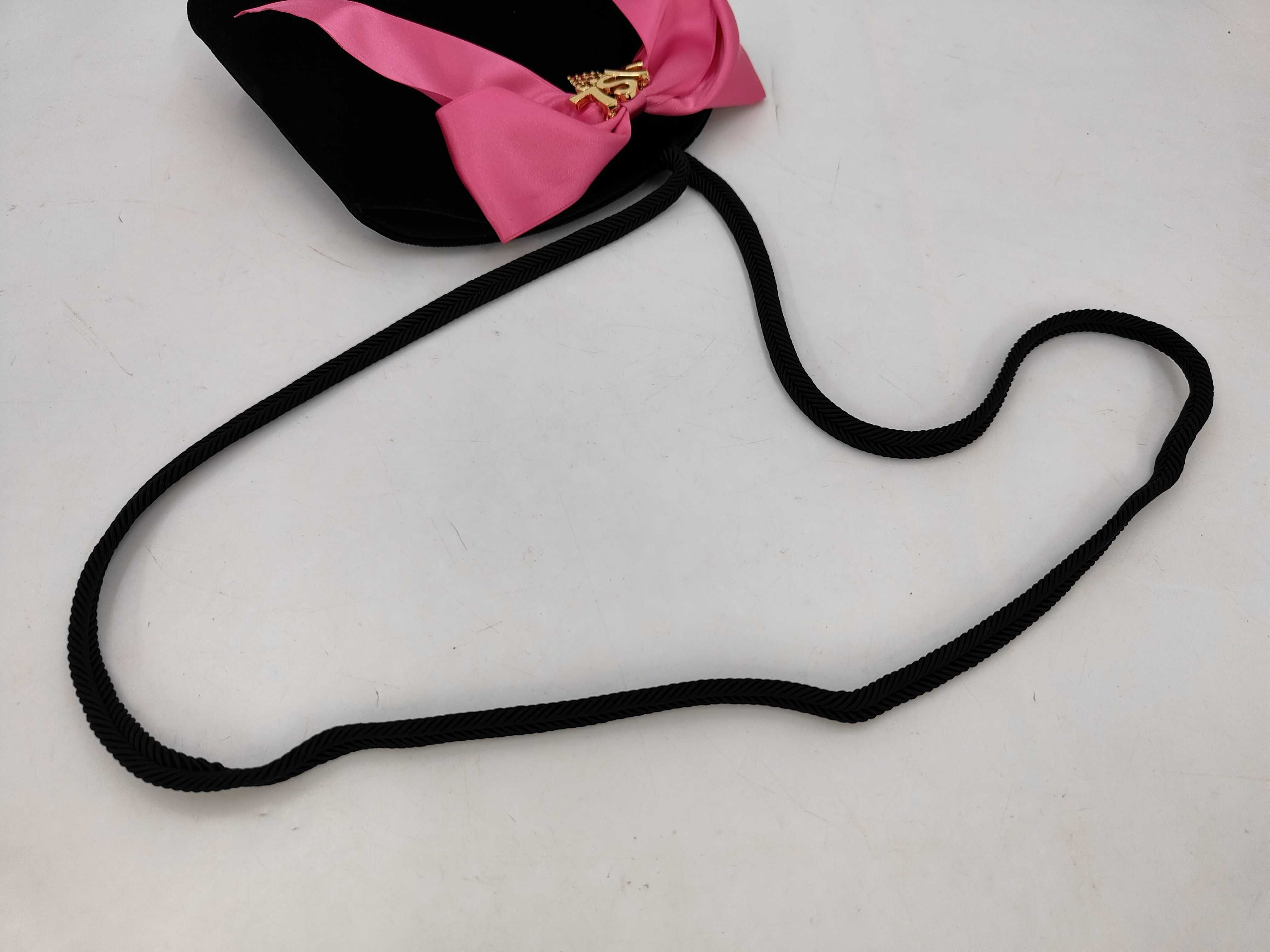 velour shoulder bag with logo hardware — view 3