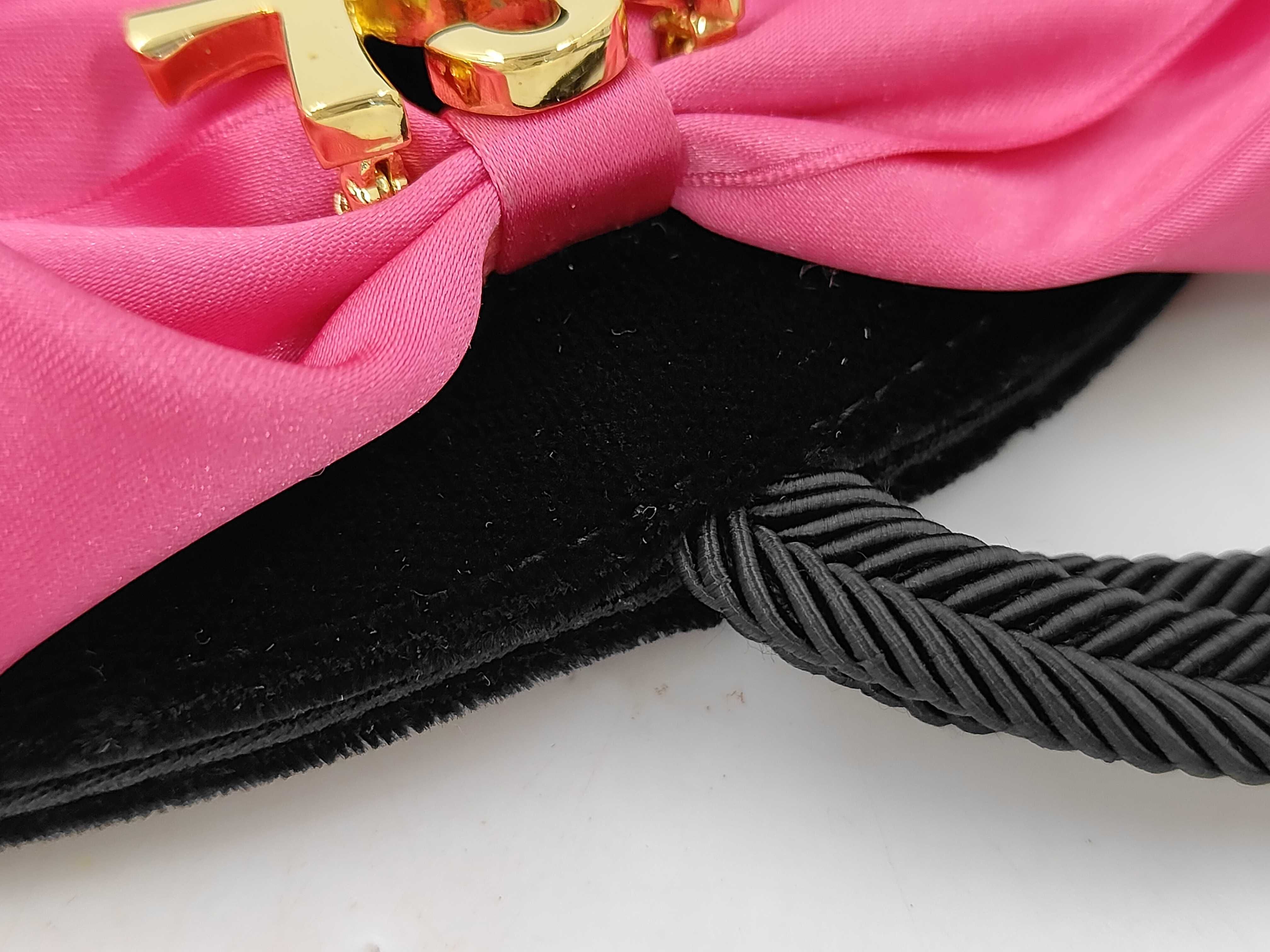 velour shoulder bag with logo hardware — view 5
