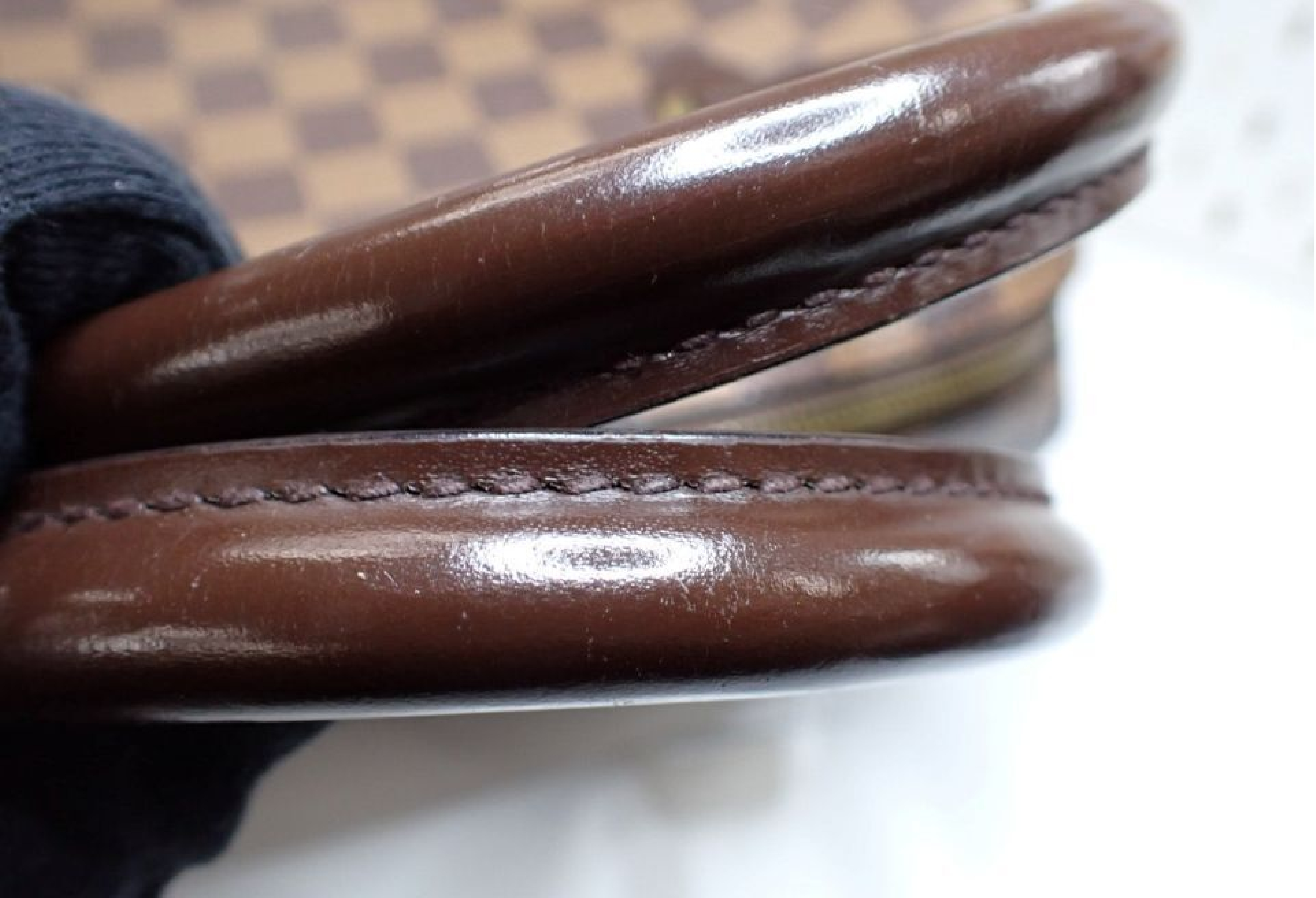 Ribera MM Damier Handbag — view 7