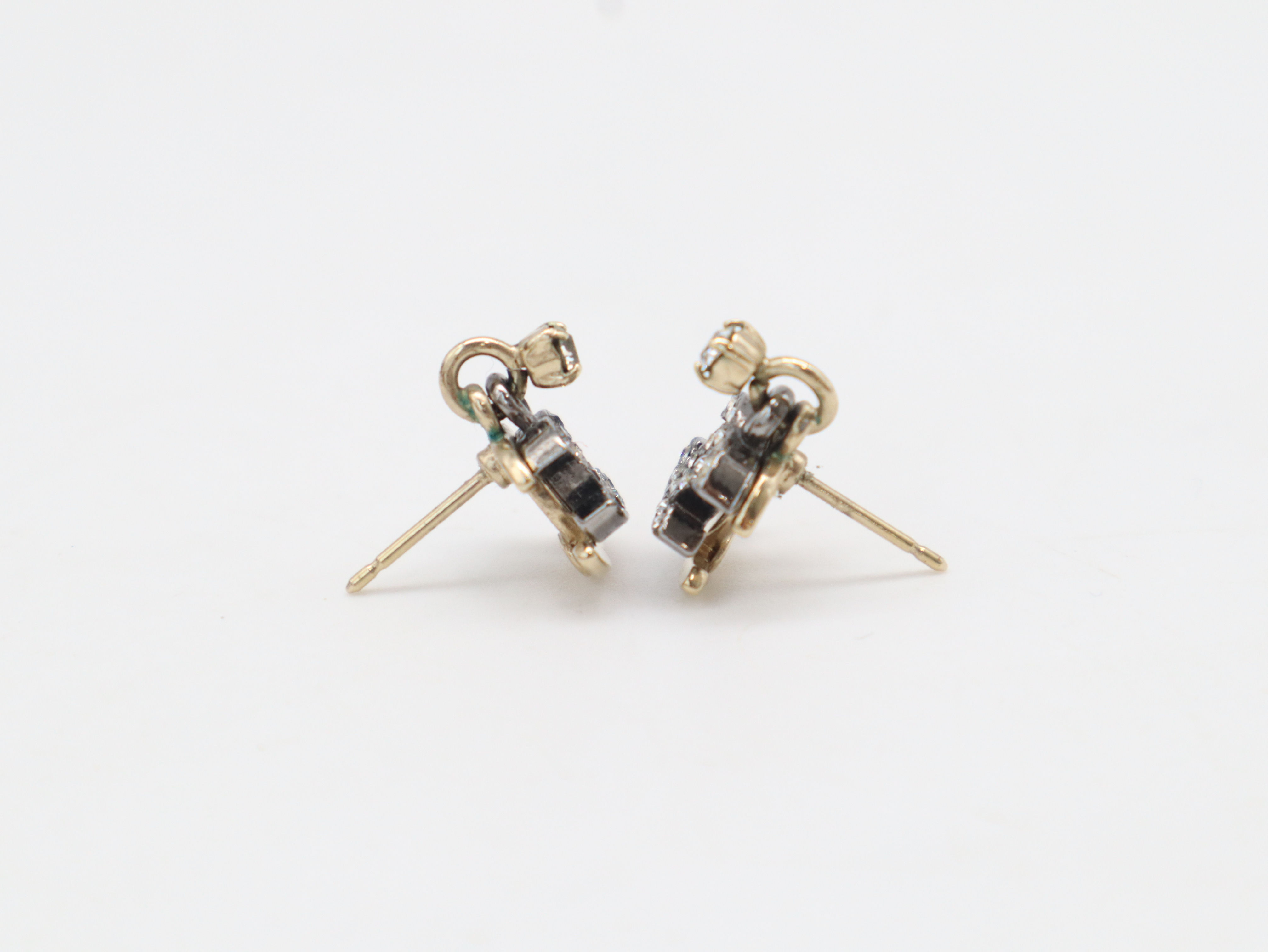 06P Coco Mark Rhinestone Earrings — view 4