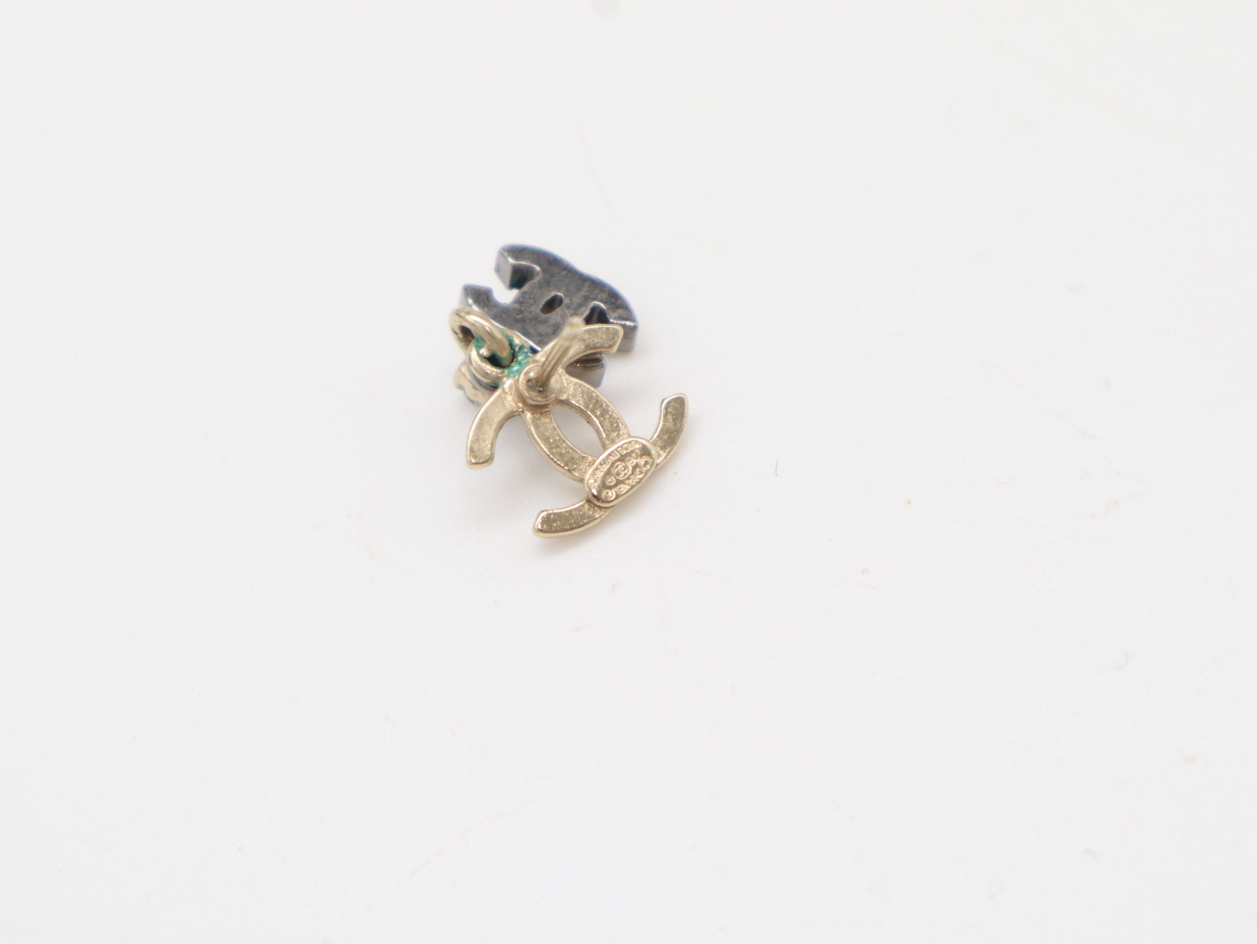 06P Coco Mark Rhinestone Earrings — view 5