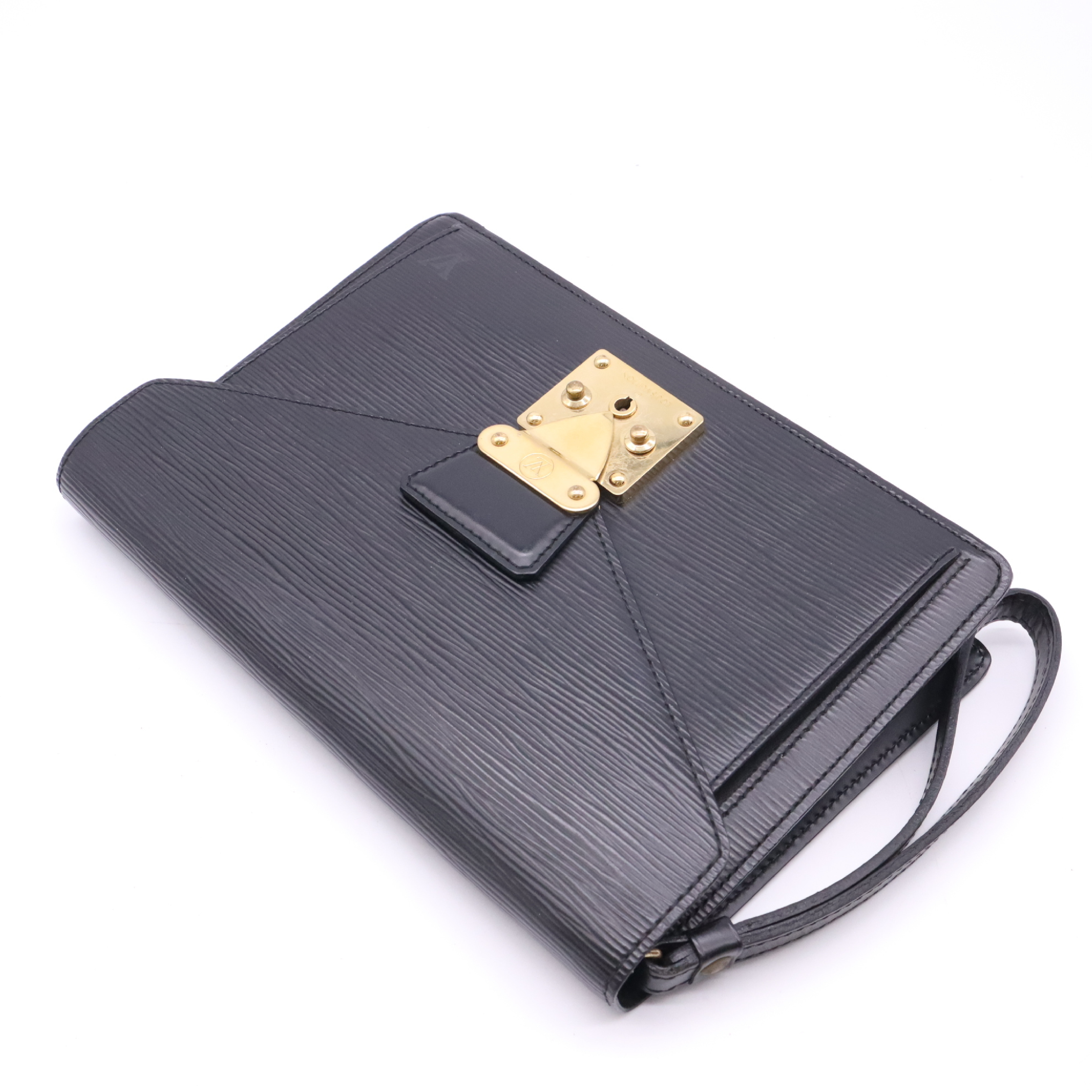 M52612 Epi Pochette Sellier Dragonne Noir Second Bag — view 3