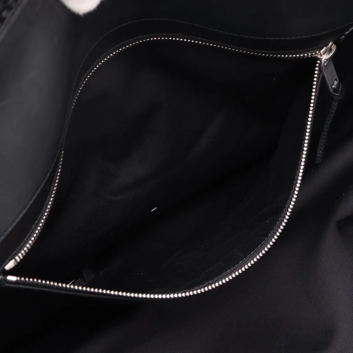 Rive Gauche 718554 Straw x Leather 2-Way Tote Bag, Black — view 9