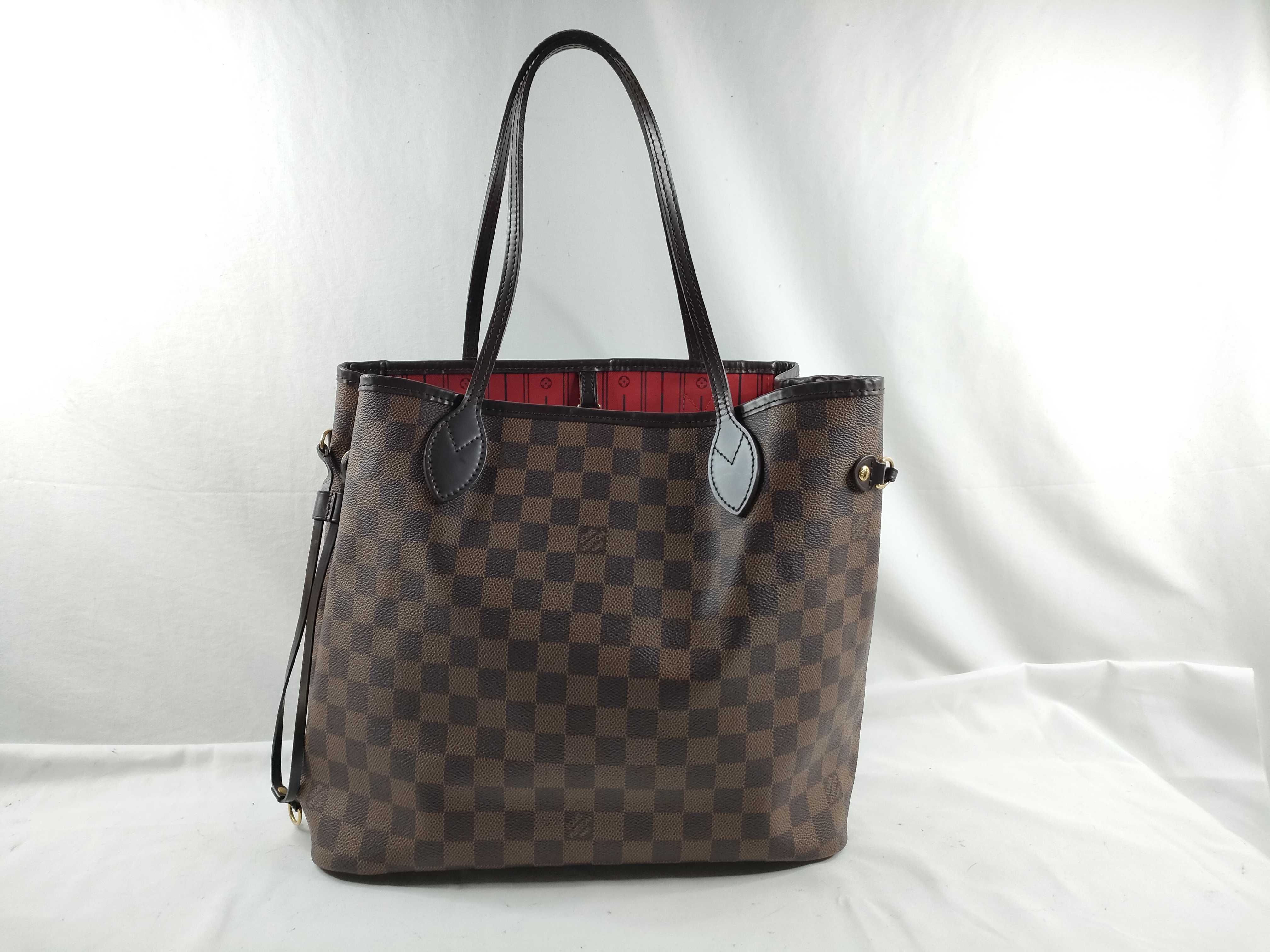 Damier Neverfull MM N41358 CA0140 Brown Tote Bag