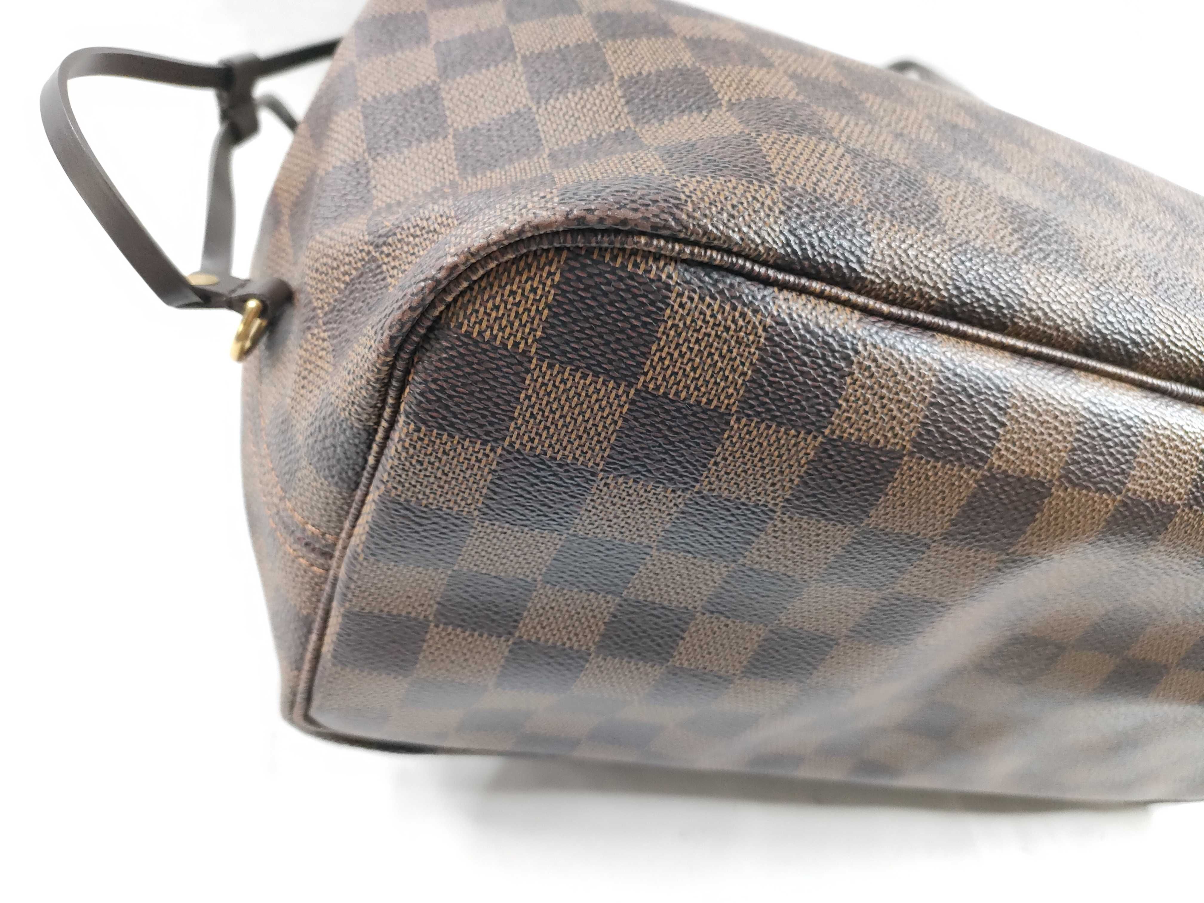Damier Neverfull MM N41358 CA0140 Brown Tote Bag — view 3