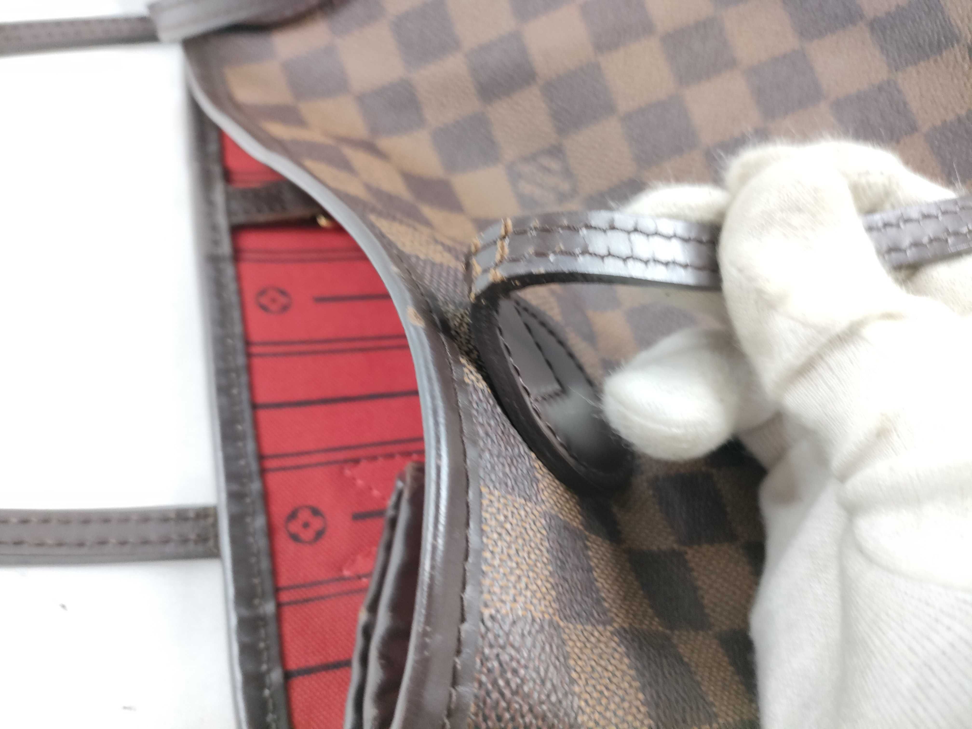 Damier Neverfull MM N41358 CA0140 Brown Tote Bag — view 8