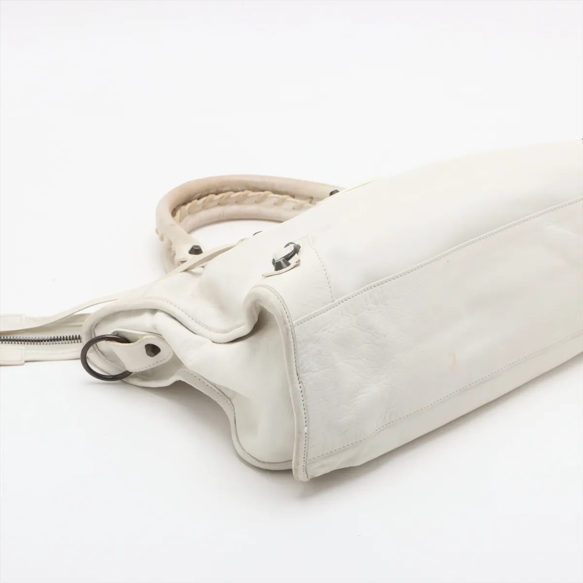 The City Leather 2WAY Handbag White 115748 with Mirror — view 4