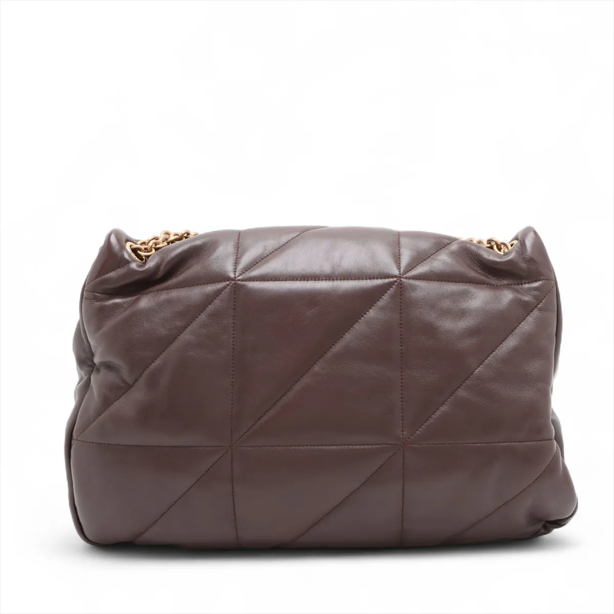 Jamie Leather Chain Shoulder Bag Brown 805859 — view 2