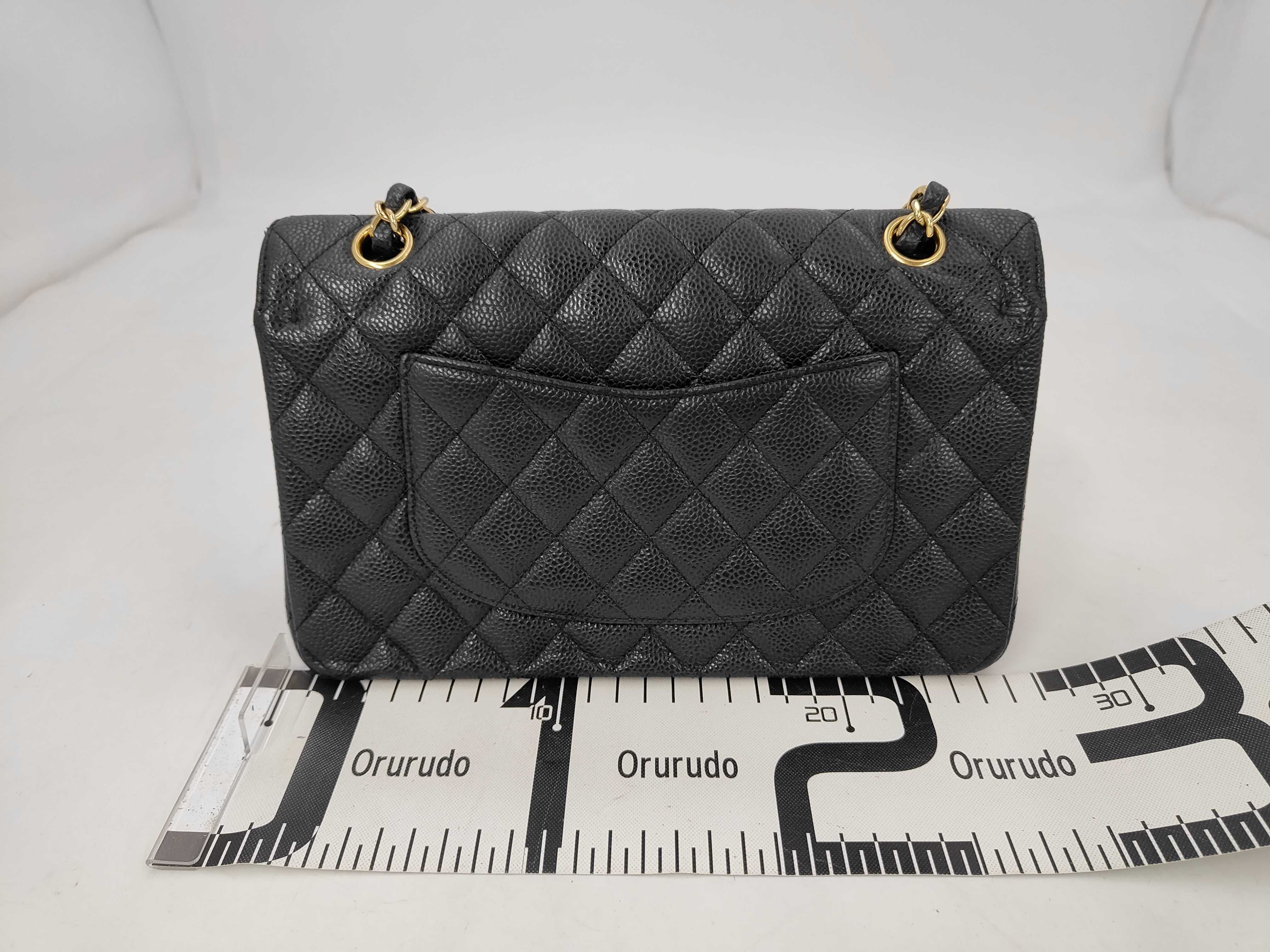 Matelassé Caviar Skin Double Flap Shoulder Bag (Serial Number 18) — view 2