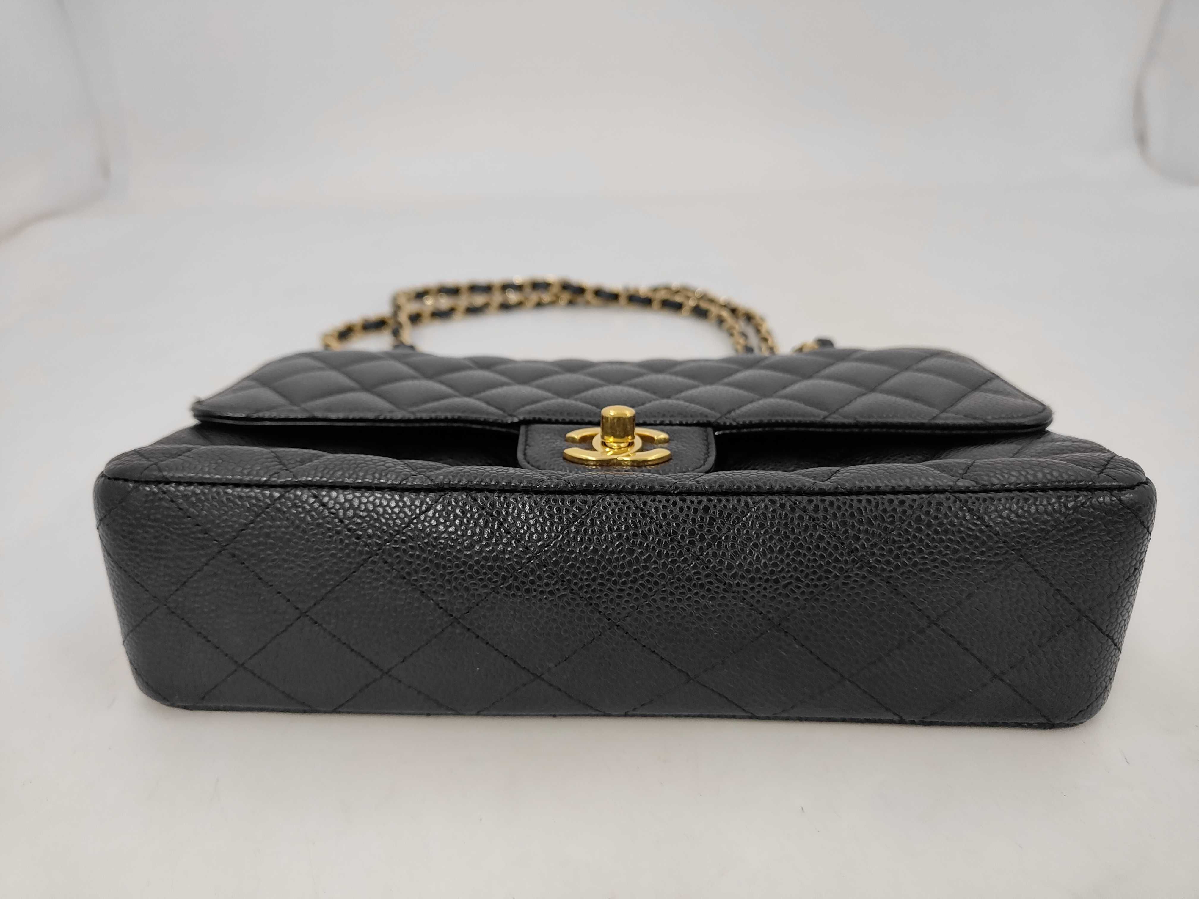 Matelassé Caviar Skin Double Flap Shoulder Bag (Serial Number 18) — view 3