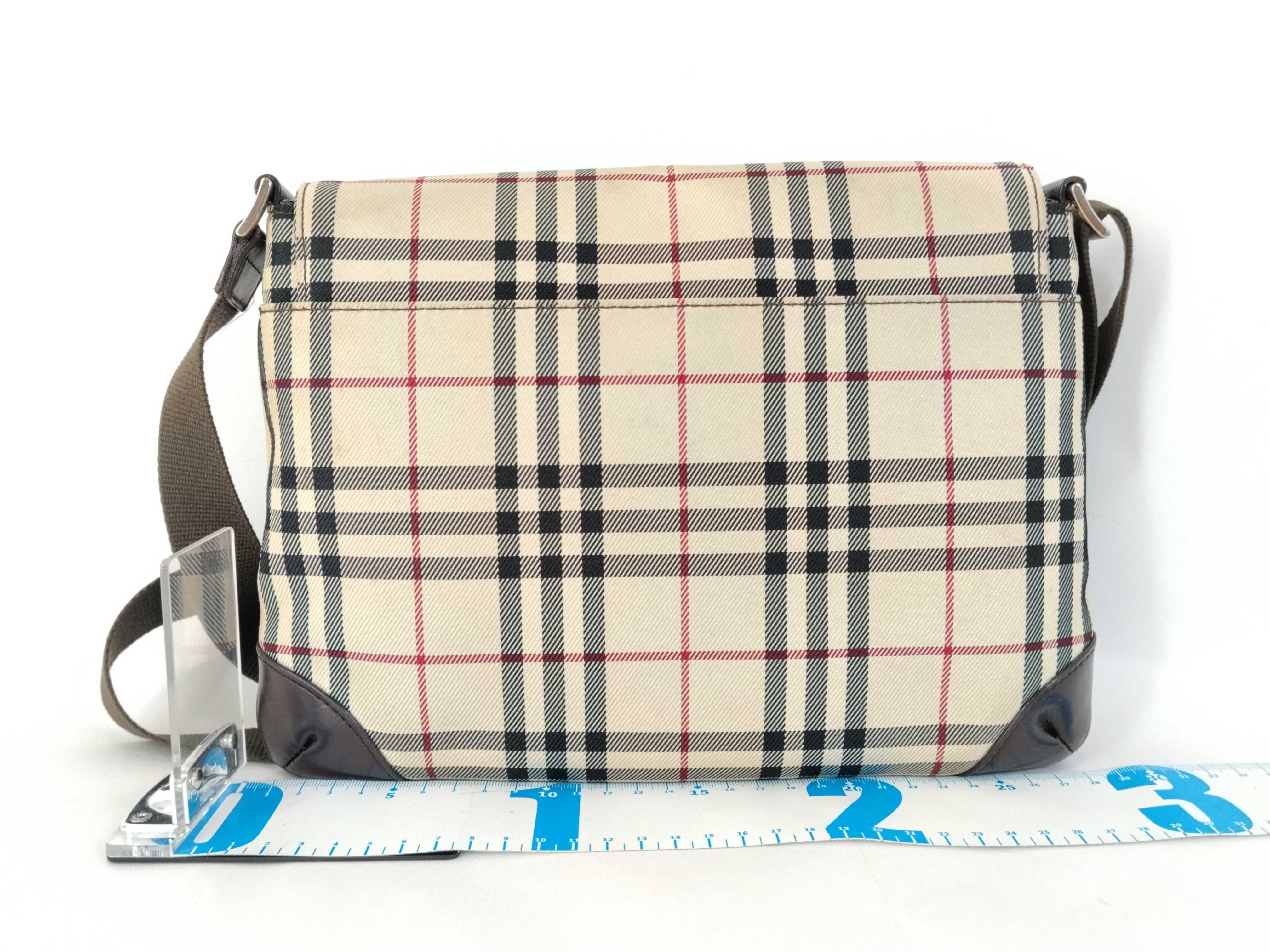 Nova Check Shoulder Bag, Beige/Brown, W29cm — view 2