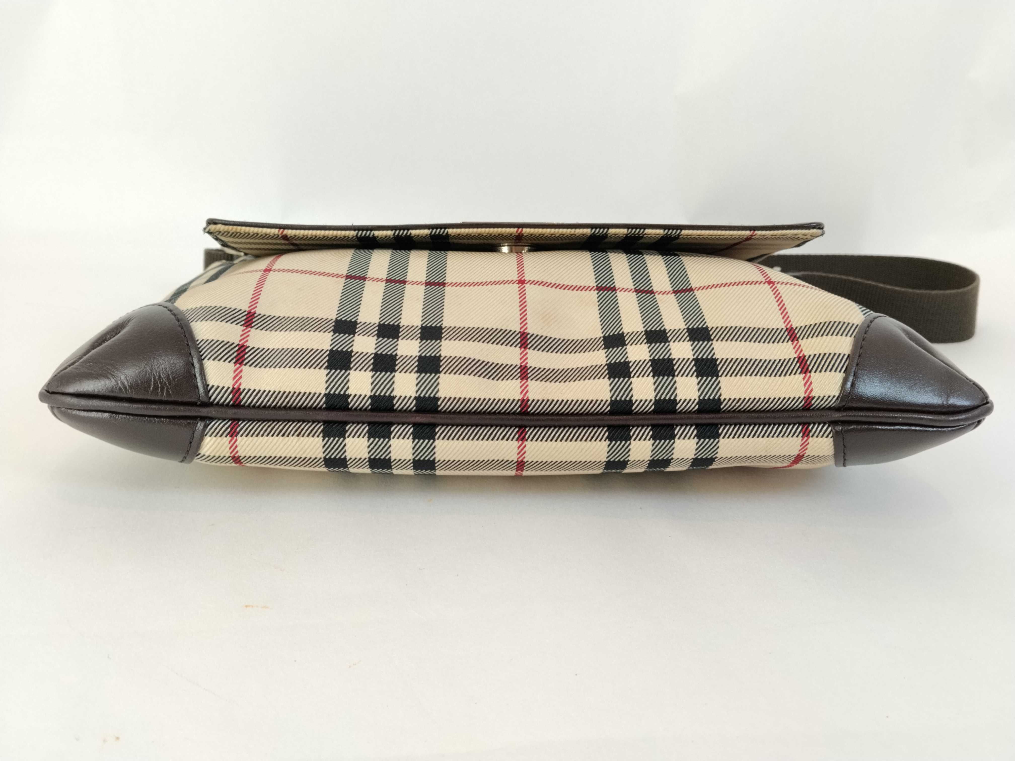 Nova Check Shoulder Bag, Beige/Brown, W29cm — view 7