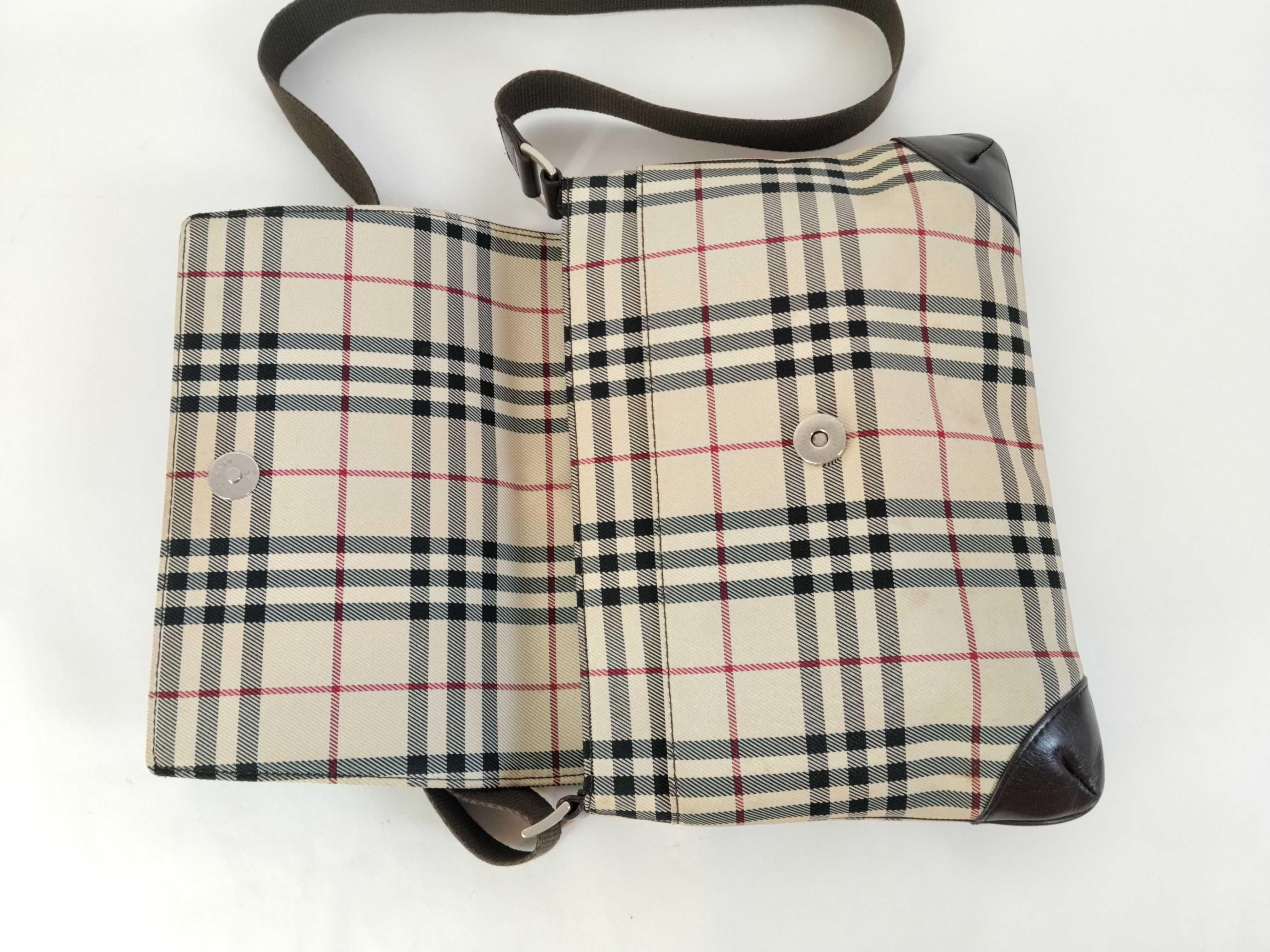 Nova Check Shoulder Bag, Beige/Brown, W29cm — view 8