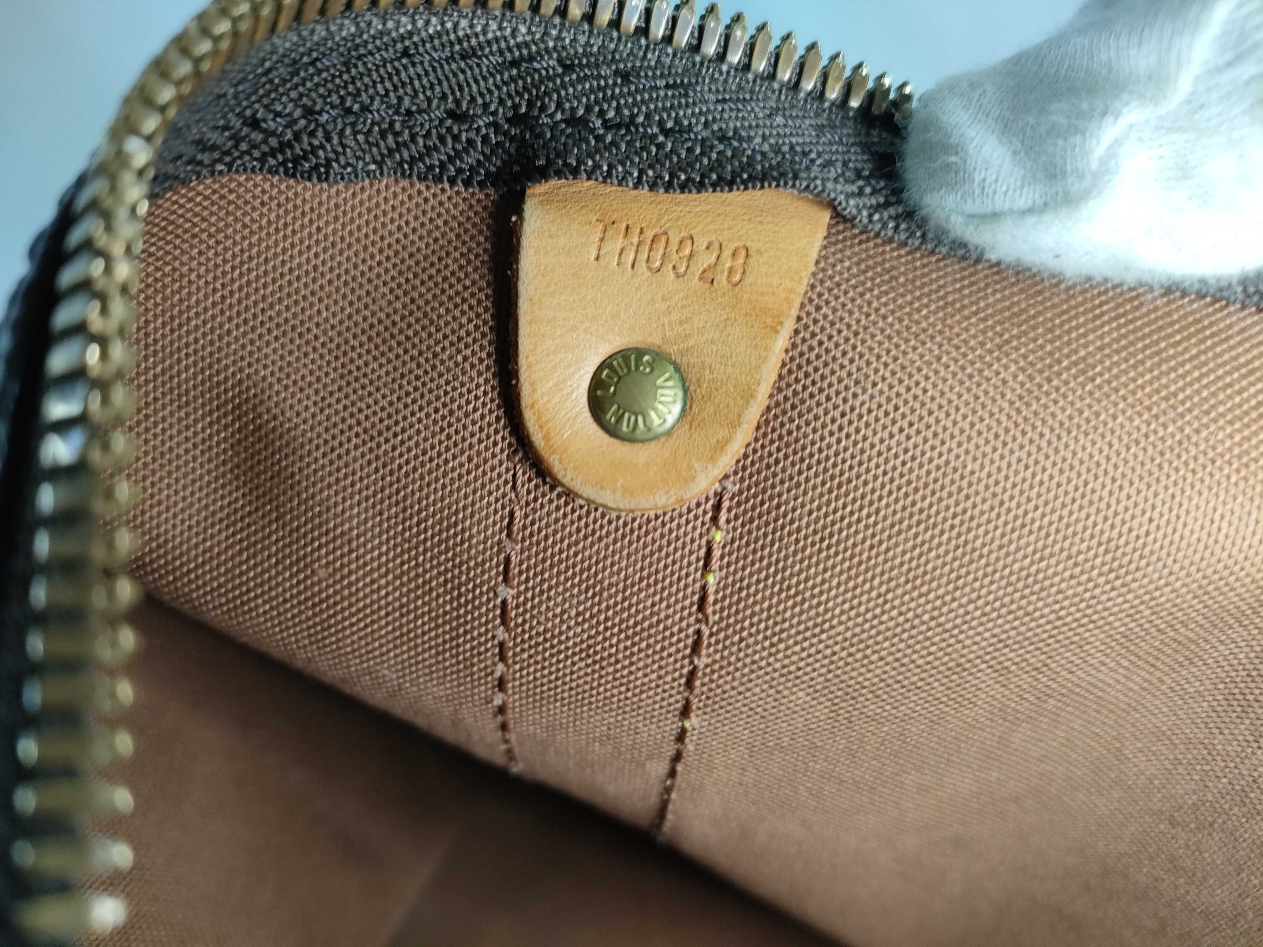 Monogram Keepall Bandoulière 55 M41414 TH0928 Brown Boston Bag — view 14